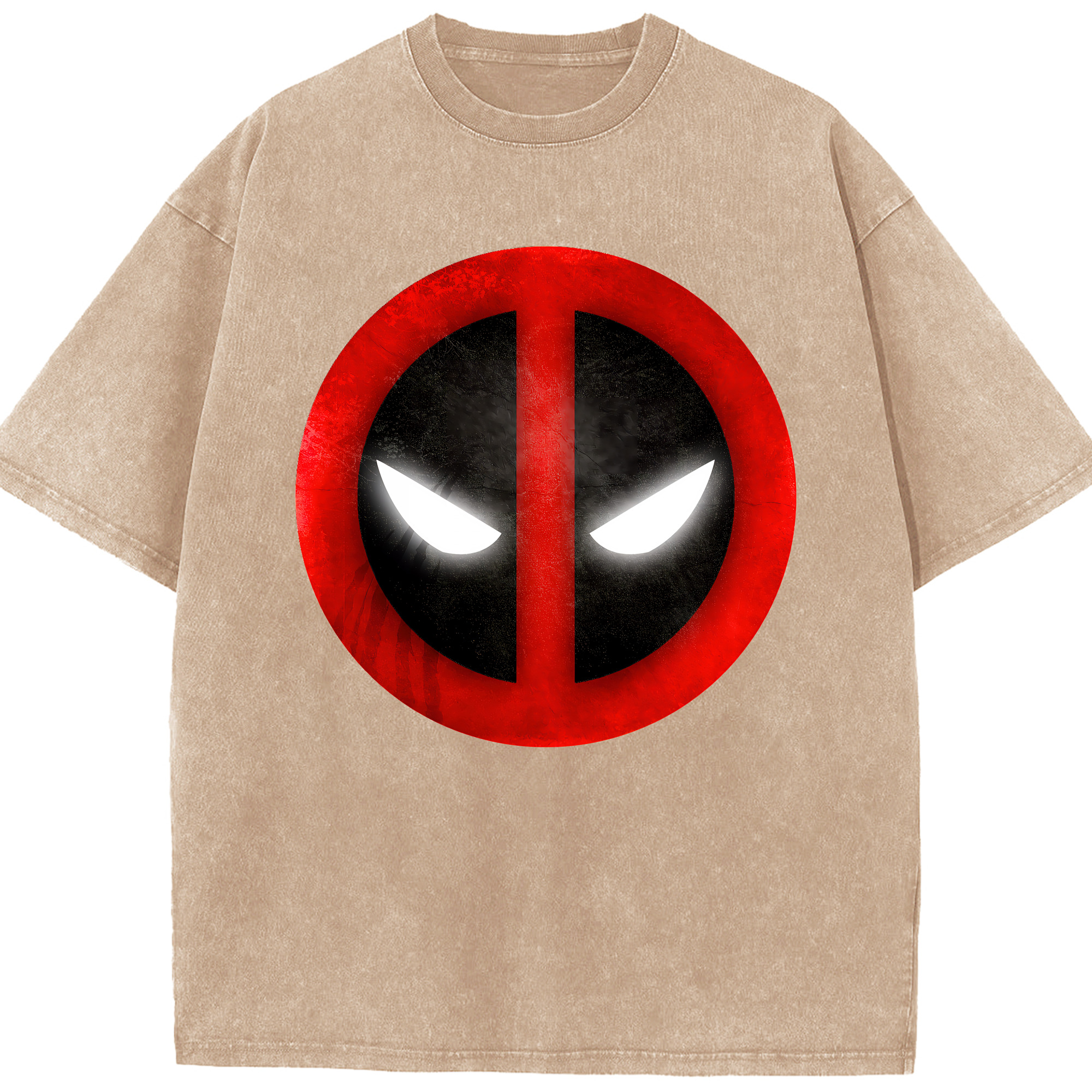 （画像用） Deadpool デッドプール 綿100% ヴィンテージ風 半袖Tシャツ（フロントプリント）