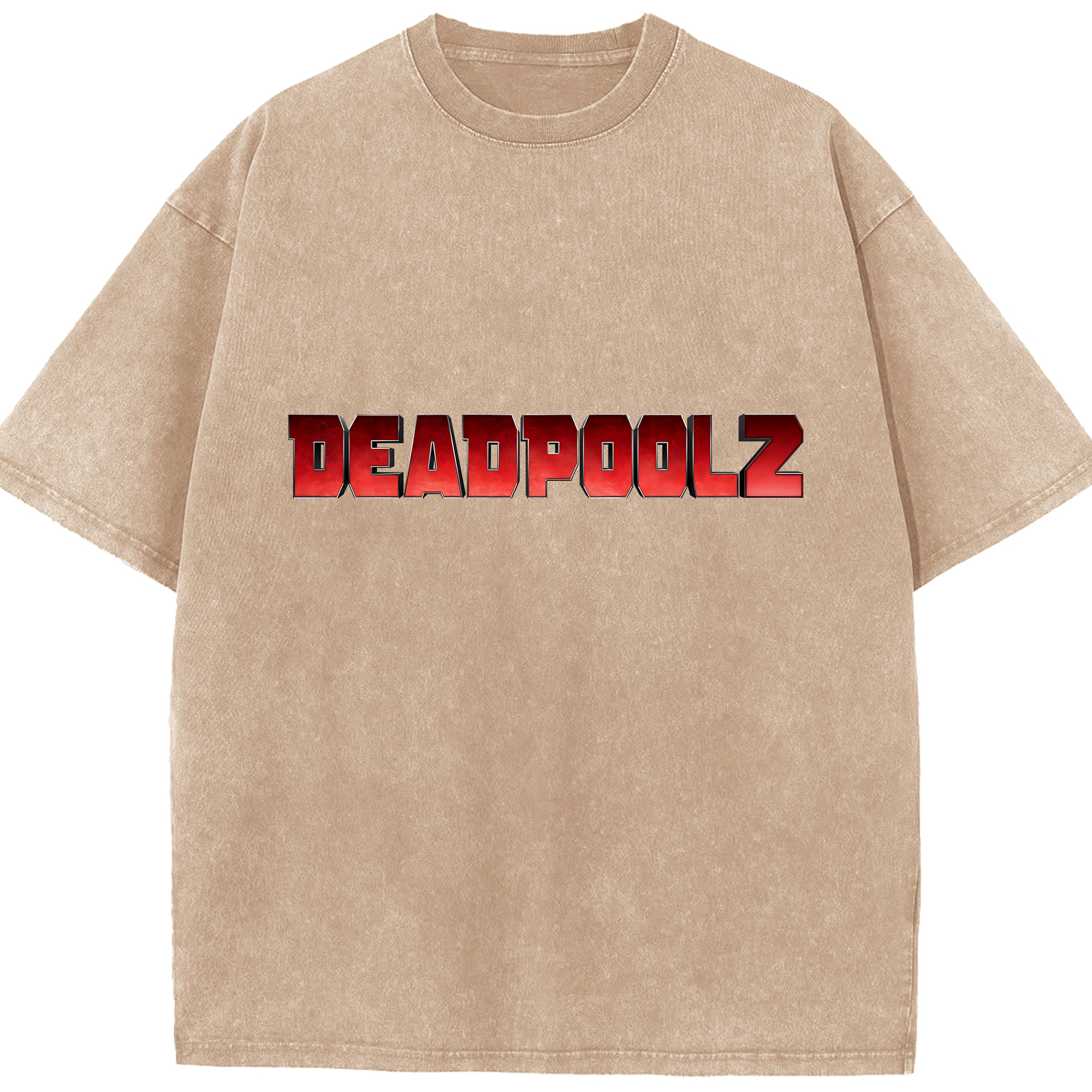 （画像用） Deadpool デッドプール 綿100% ヴィンテージ風 半袖Tシャツ（フロントプリント）