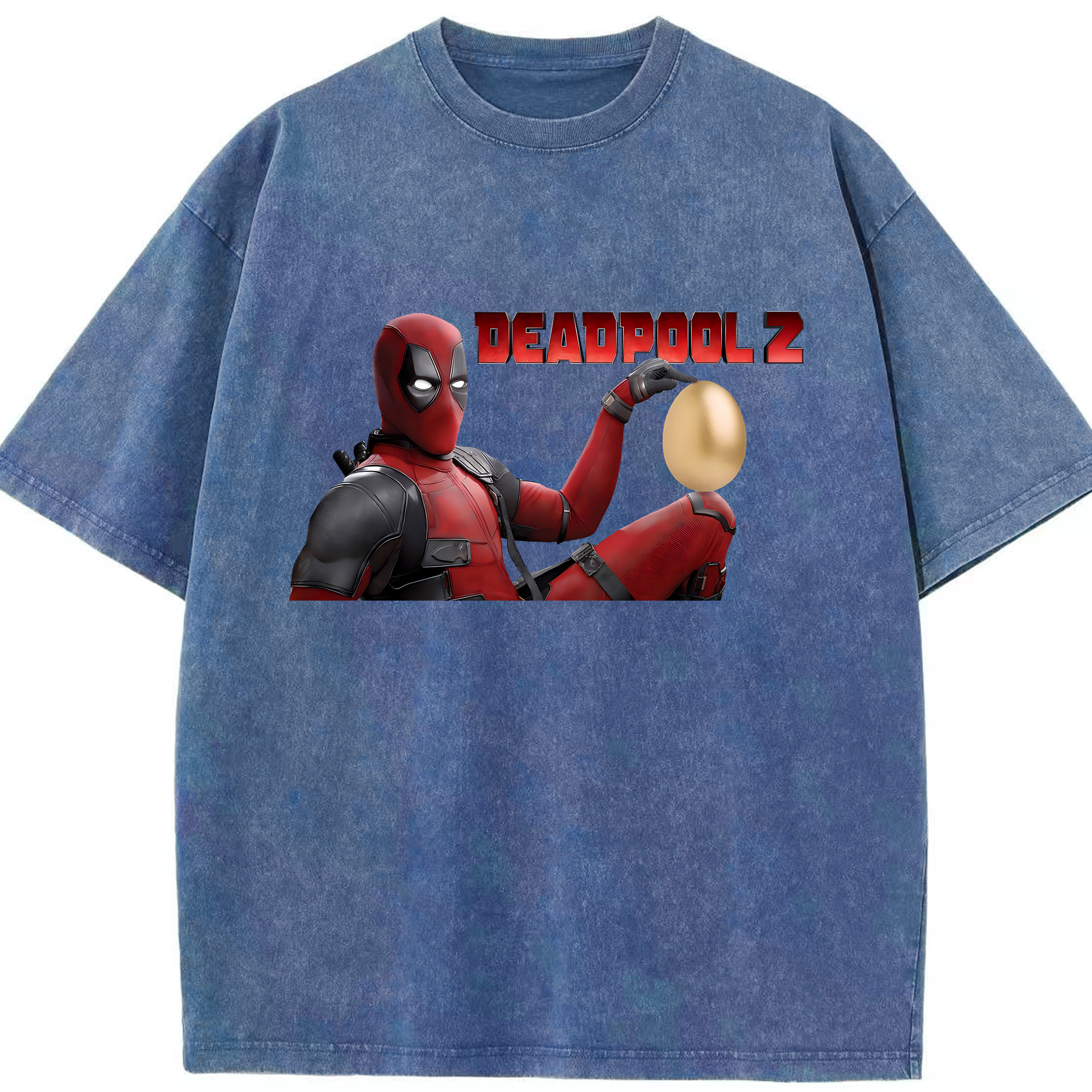 （画像用） Deadpool デッドプール 綿100% ヴィンテージ風 半袖Tシャツ（フロントプリント）