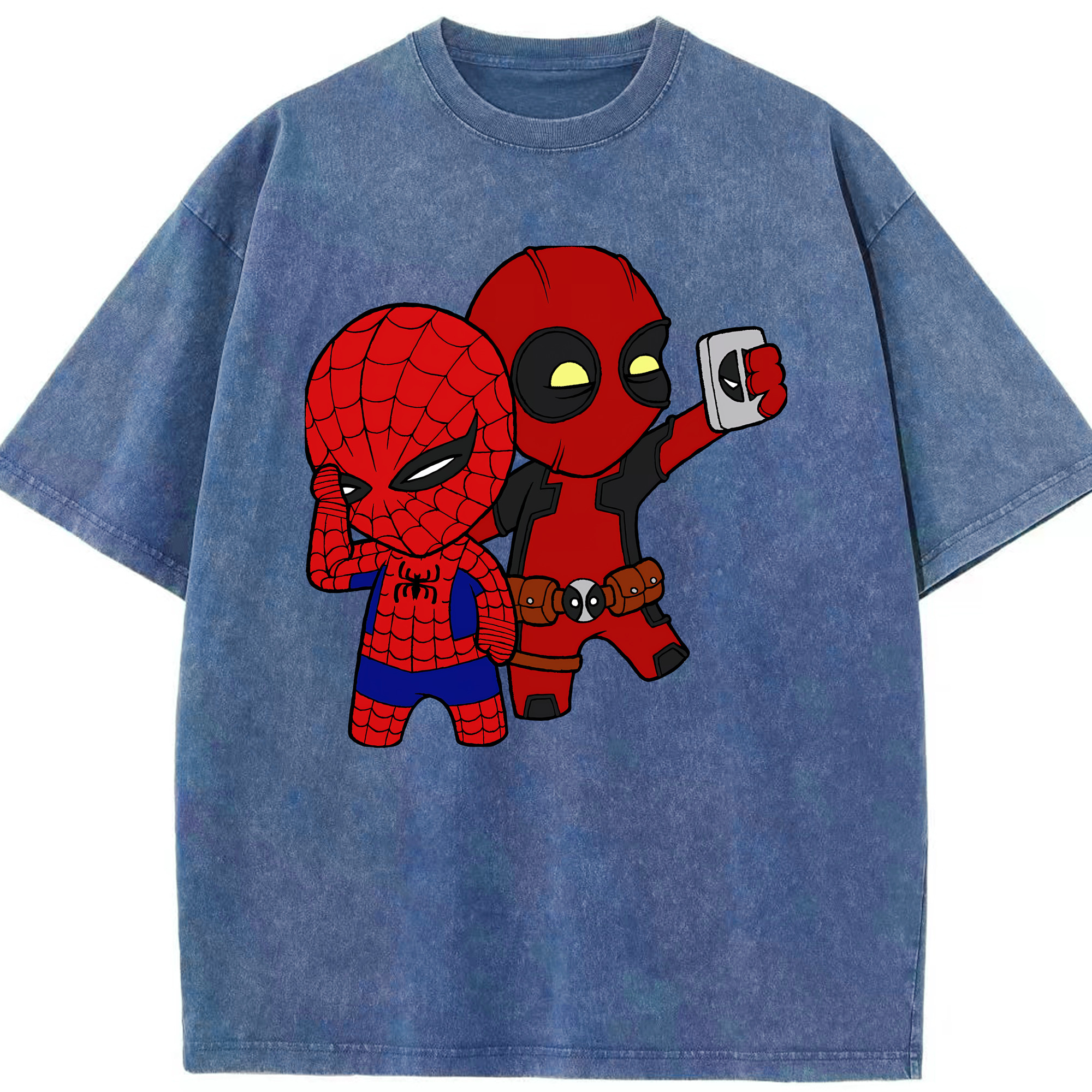 （画像用） Deadpool デッドプール 綿100% ヴィンテージ風 半袖Tシャツ（フロントプリント）
