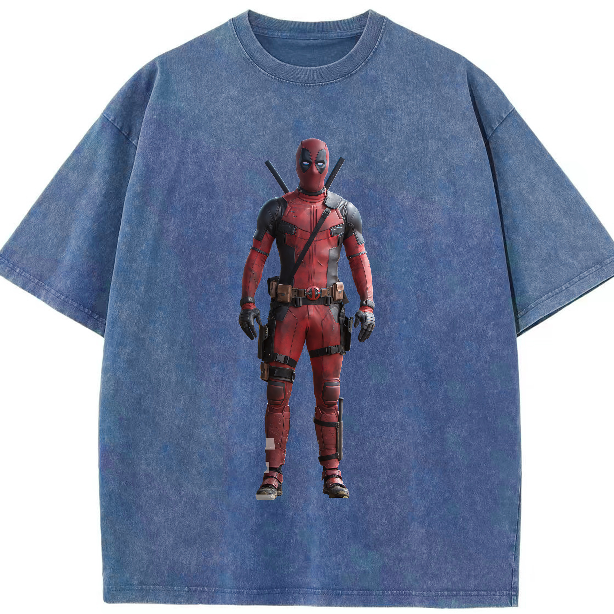 （画像用） Deadpool デッドプール 綿100% ヴィンテージ風 半袖Tシャツ（フロントプリント）