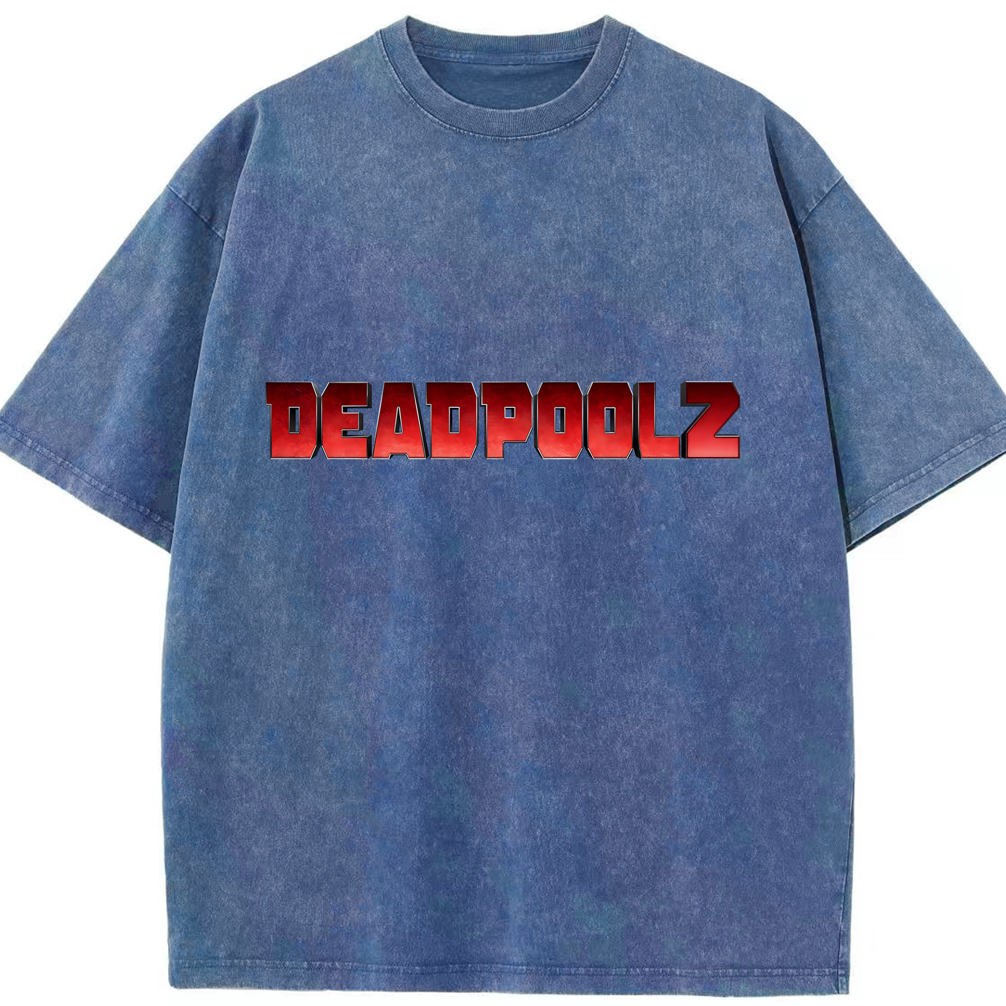 （画像用） Deadpool デッドプール 綿100% ヴィンテージ風 半袖Tシャツ（フロントプリント）