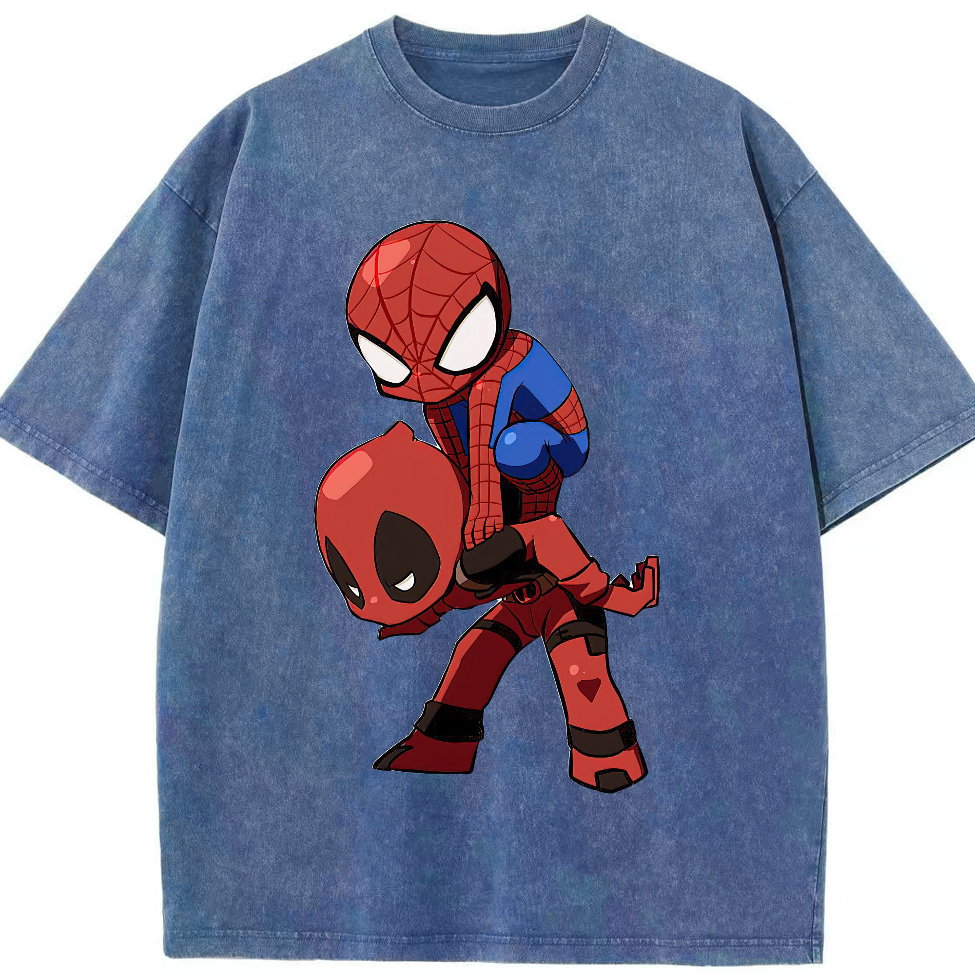 （画像用） Deadpool デッドプール 綿100% ヴィンテージ風 半袖Tシャツ（フロントプリント）