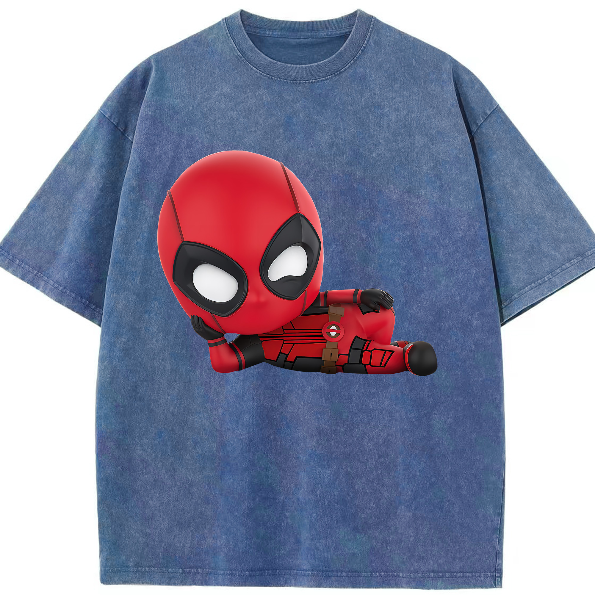 （画像用） Deadpool デッドプール 綿100% ヴィンテージ風 半袖Tシャツ（フロントプリント）