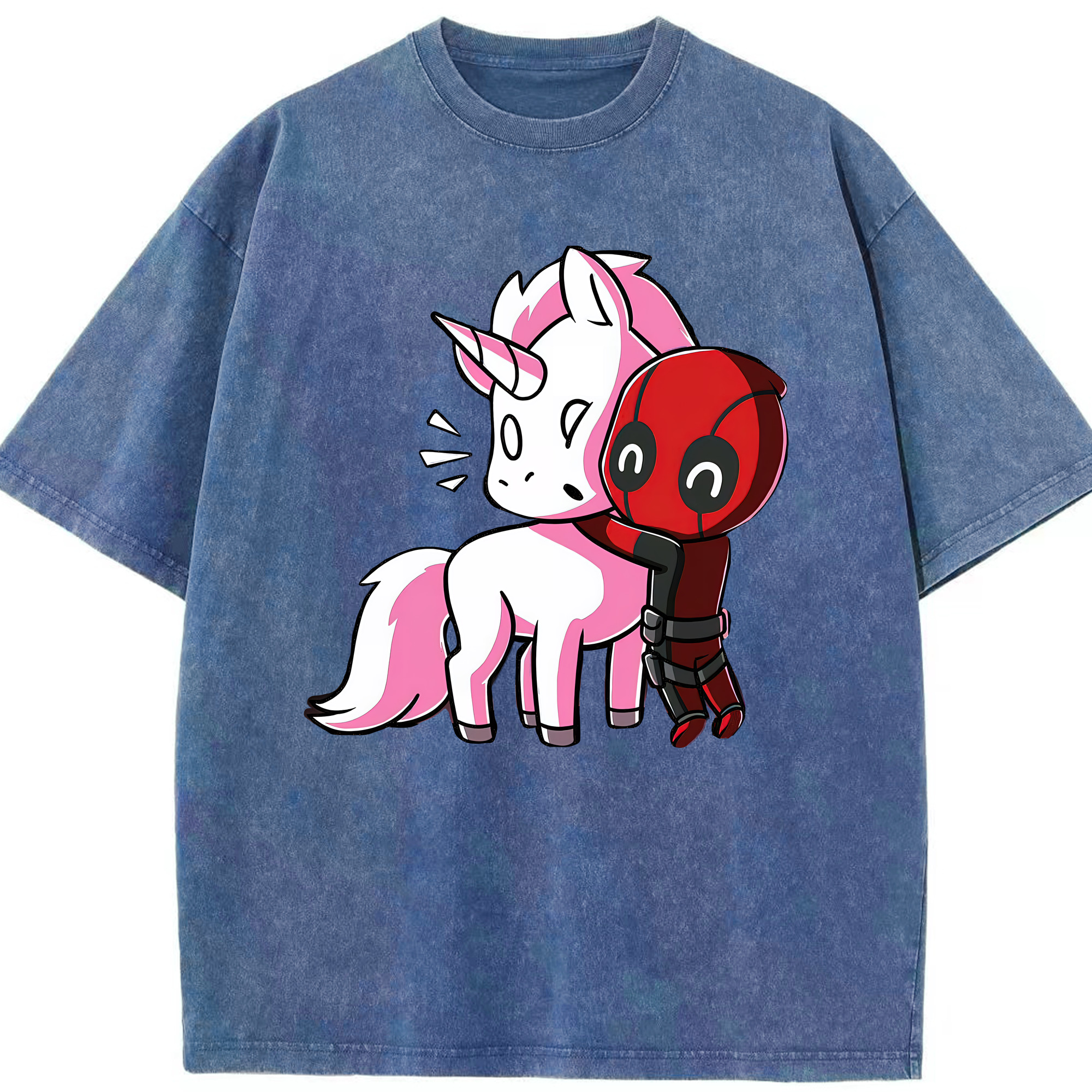 （画像用） Deadpool デッドプール 綿100% ヴィンテージ風 半袖Tシャツ（フロントプリント）