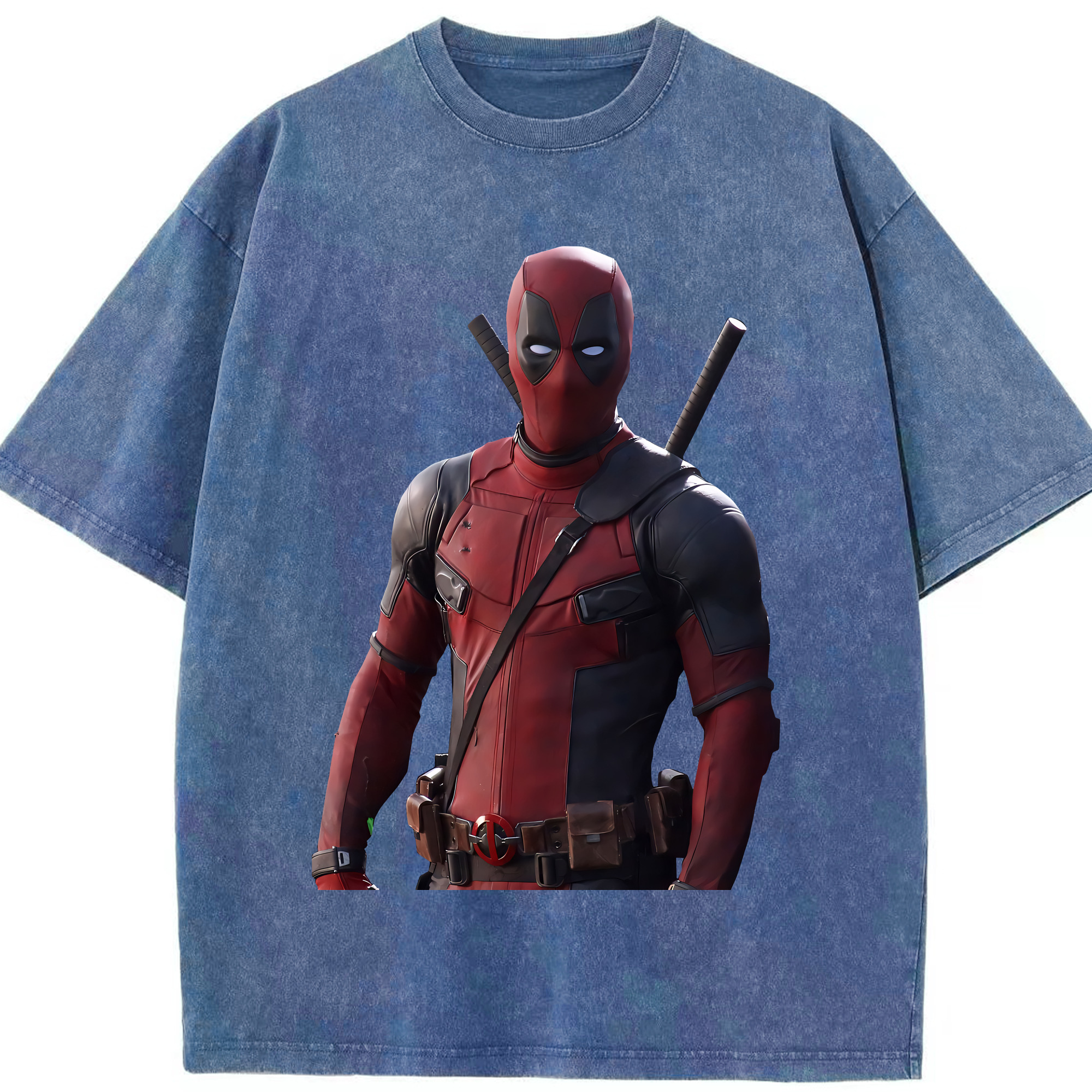 （画像用） Deadpool デッドプール 綿100% ヴィンテージ風 半袖Tシャツ（フロントプリント）