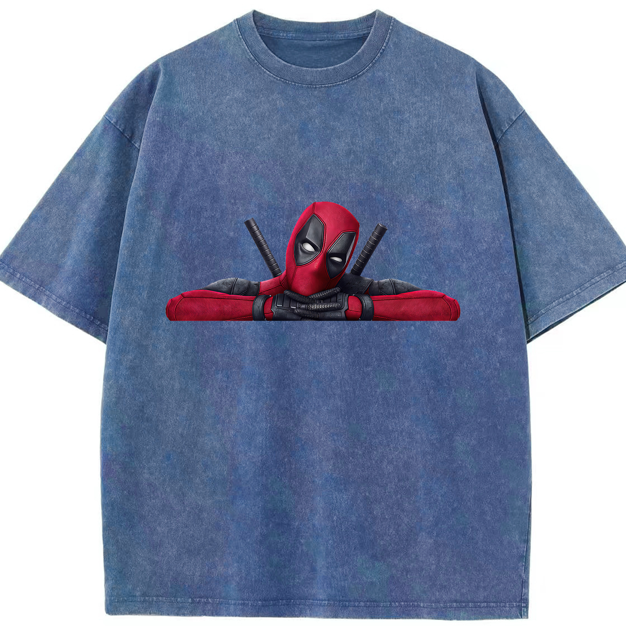 （画像用） Deadpool デッドプール 綿100% ヴィンテージ風 半袖Tシャツ（フロントプリント）