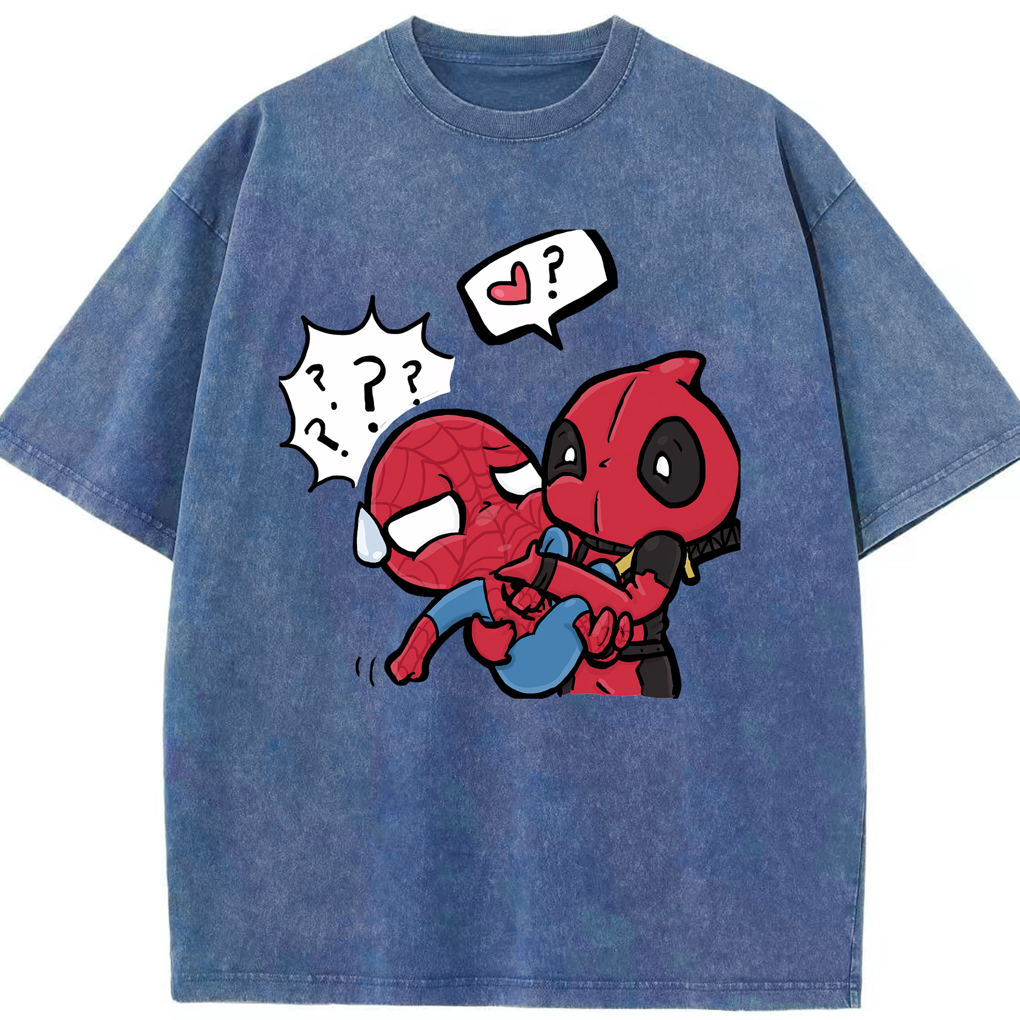 （画像用） Deadpool デッドプール 綿100% ヴィンテージ風 半袖Tシャツ（フロントプリント）
