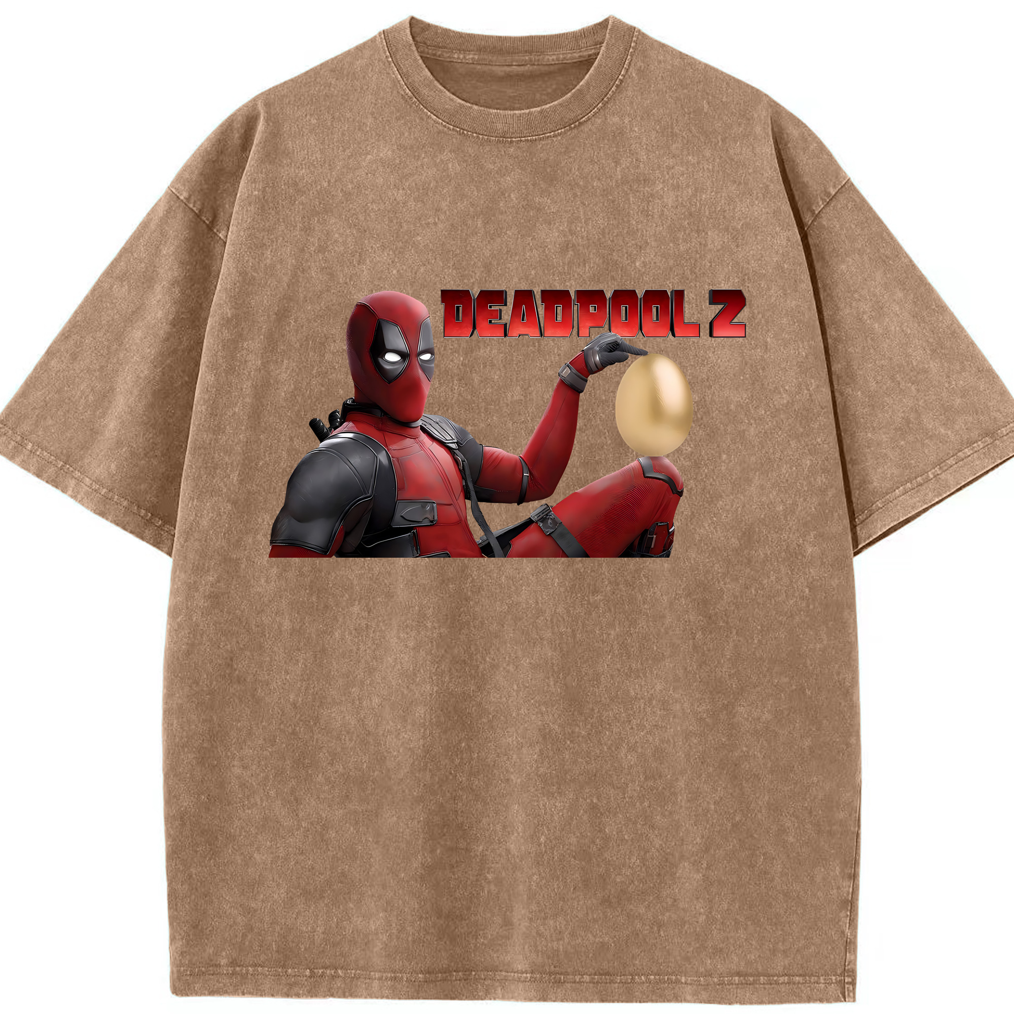 （画像用） Deadpool デッドプール 綿100% ヴィンテージ風 半袖Tシャツ（フロントプリント）