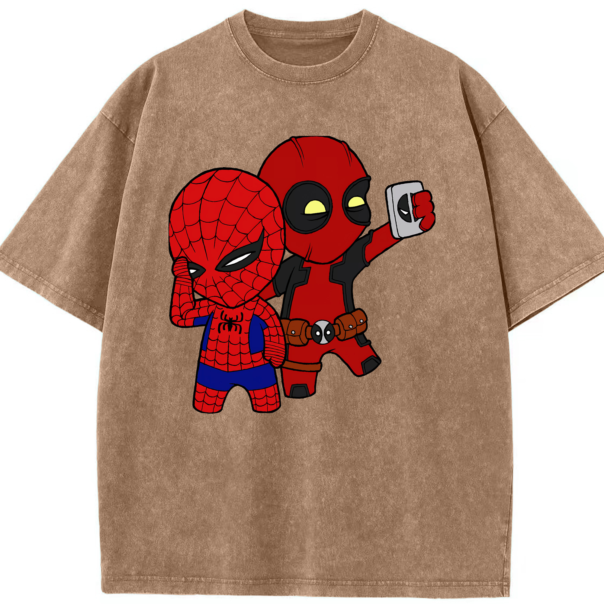 （画像用） Deadpool デッドプール 綿100% ヴィンテージ風 半袖Tシャツ（フロントプリント）