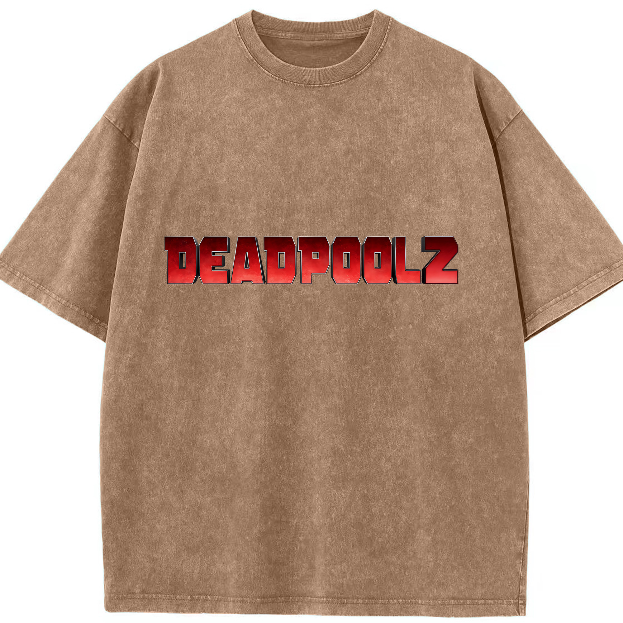 （画像用） Deadpool デッドプール 綿100% ヴィンテージ風 半袖Tシャツ（フロントプリント）