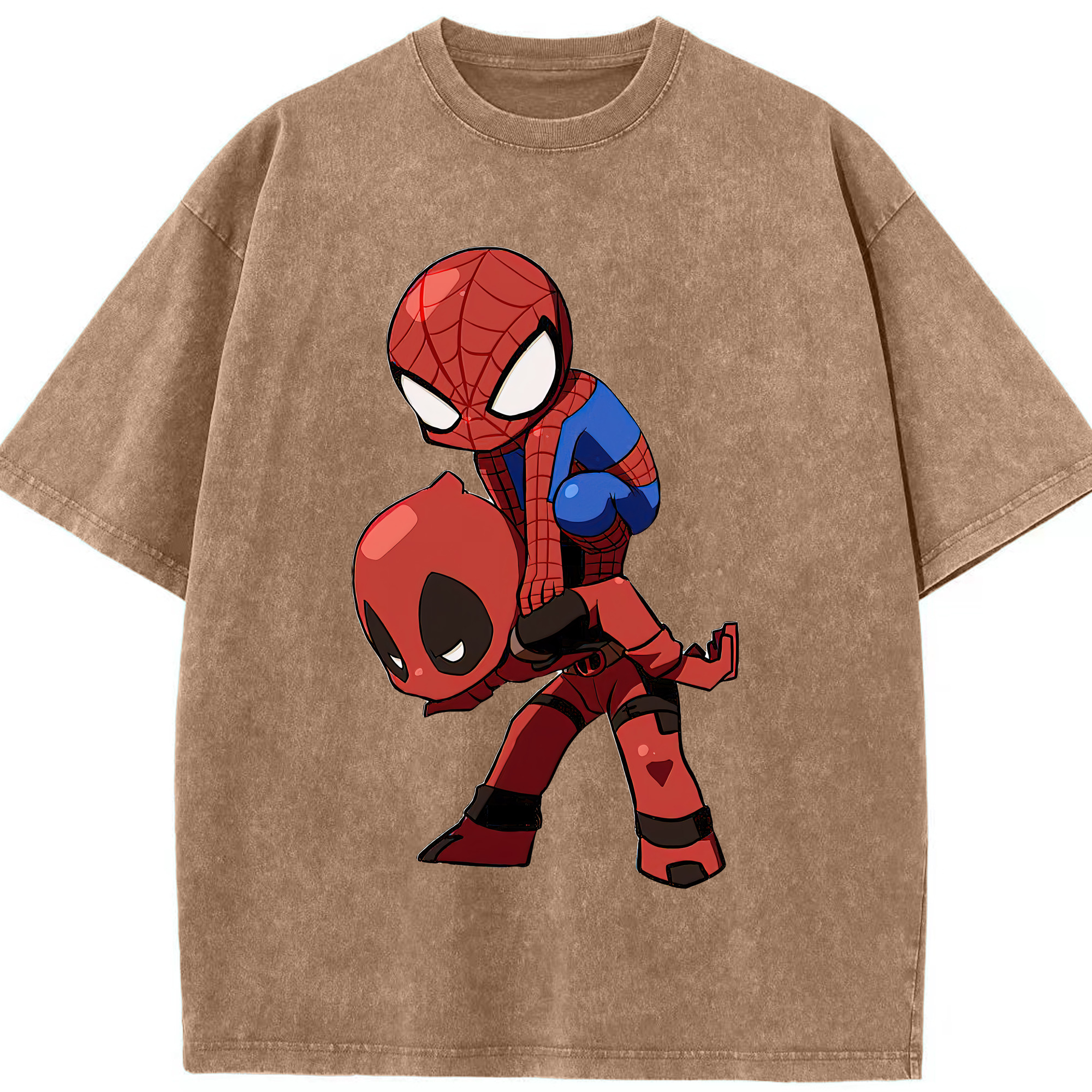 （画像用） Deadpool デッドプール 綿100% ヴィンテージ風 半袖Tシャツ（フロントプリント）