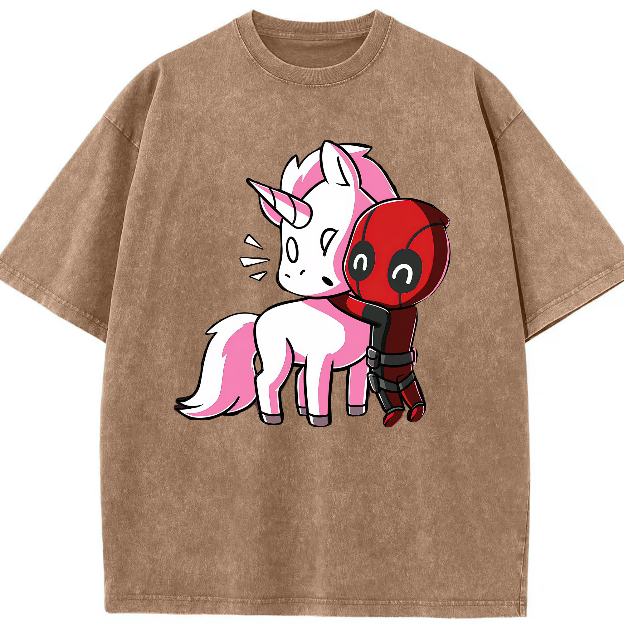 （画像用） Deadpool デッドプール 綿100% ヴィンテージ風 半袖Tシャツ（フロントプリント）