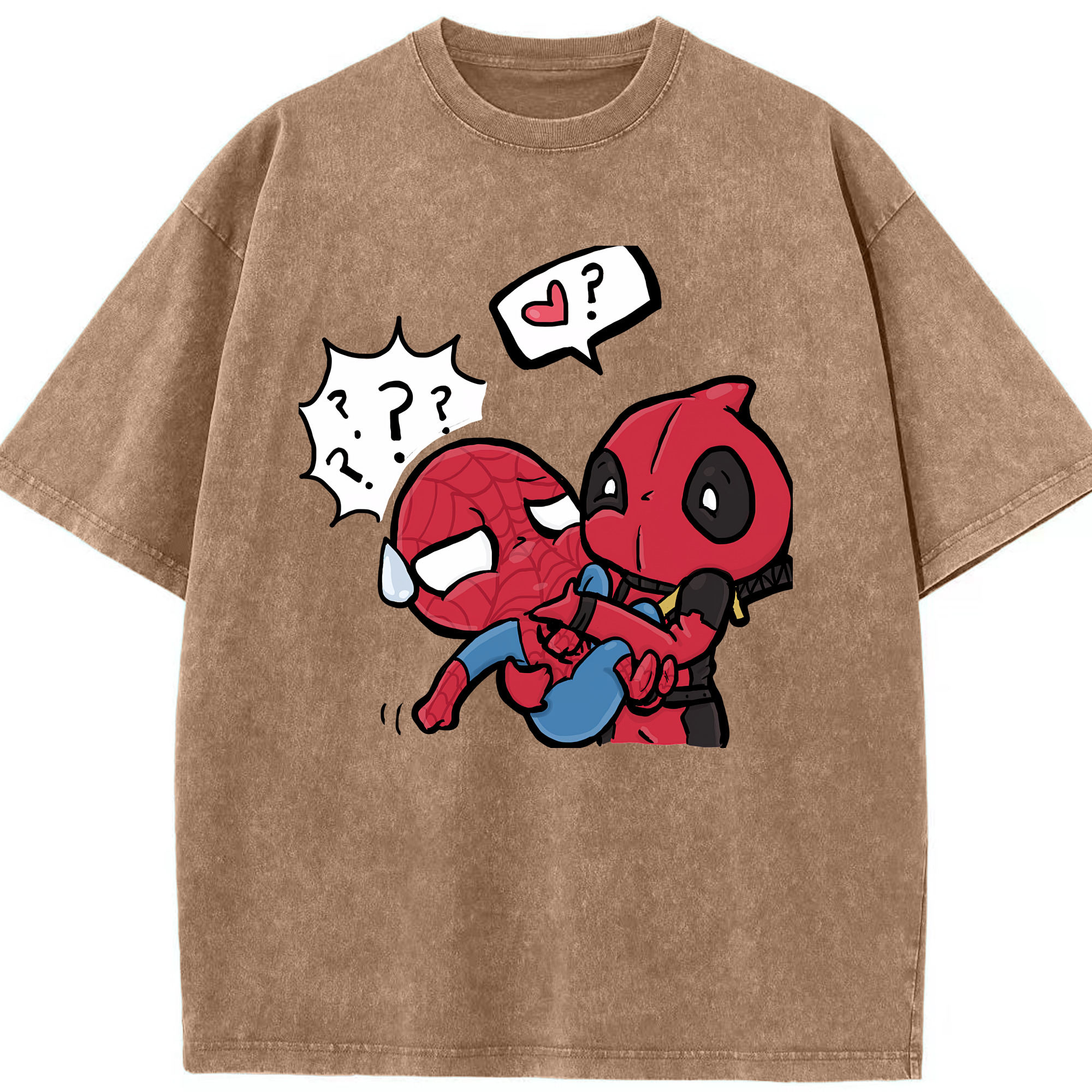 （画像用） Deadpool デッドプール 綿100% ヴィンテージ風 半袖Tシャツ（フロントプリント）
