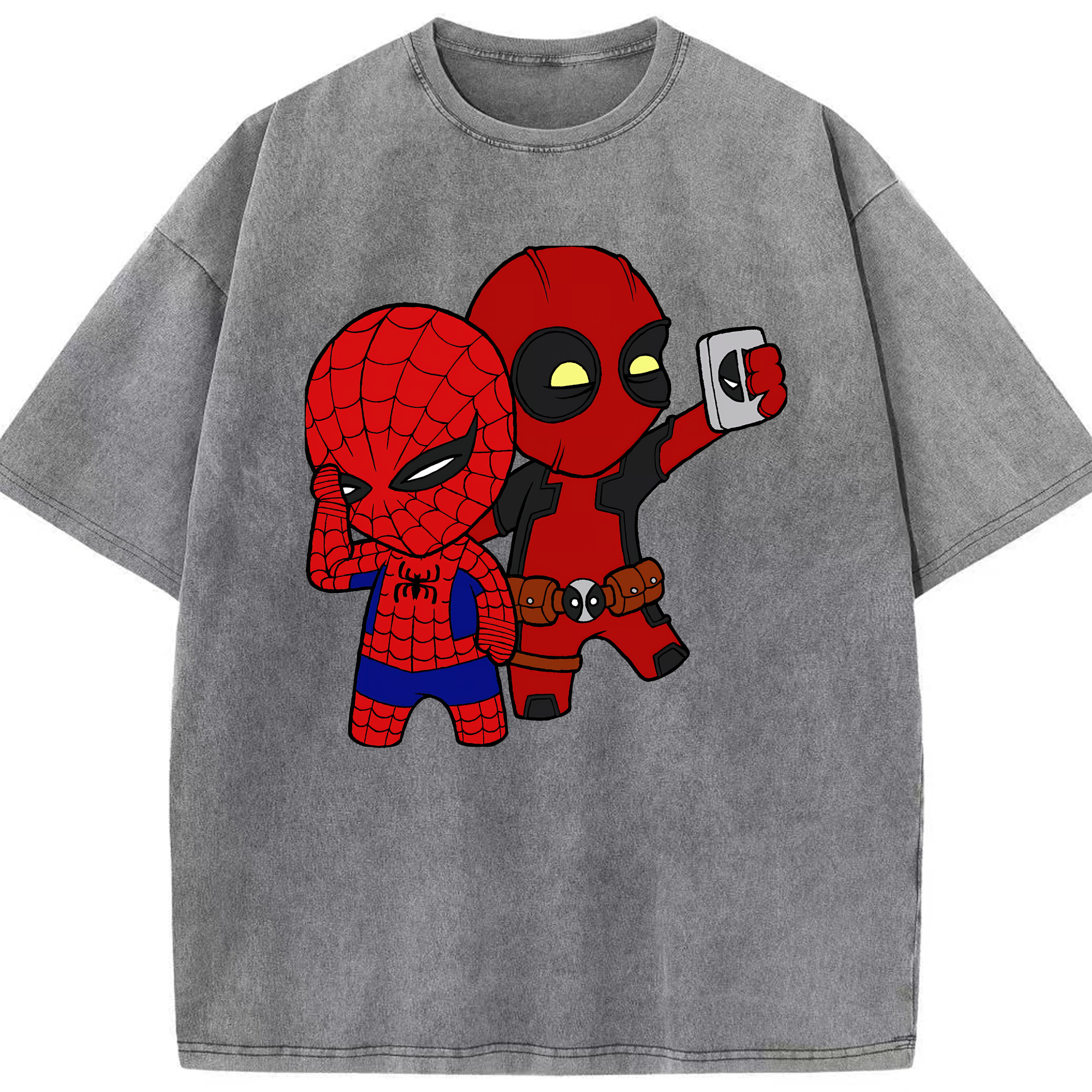 （画像用） Deadpool デッドプール 綿100% ヴィンテージ風 半袖Tシャツ（フロントプリント）