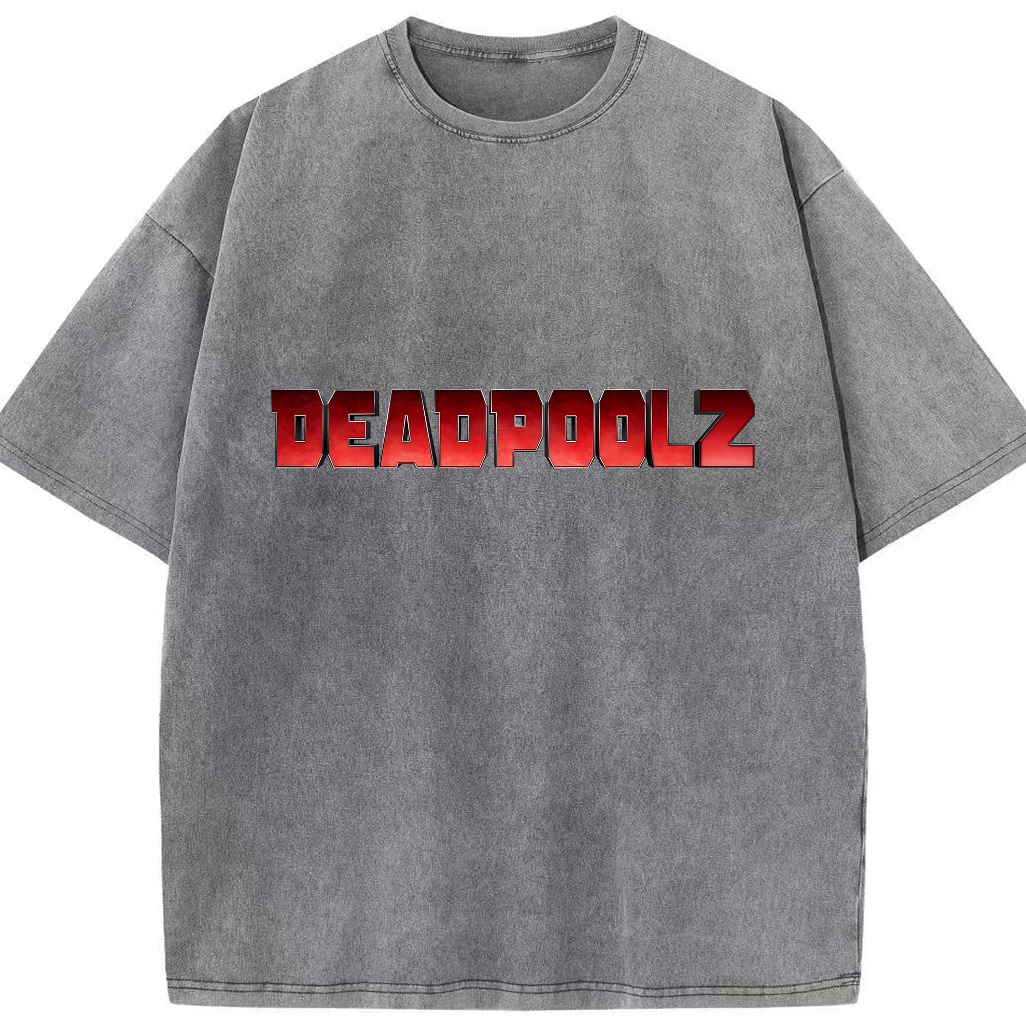 （画像用） Deadpool デッドプール 綿100% ヴィンテージ風 半袖Tシャツ（フロントプリント）
