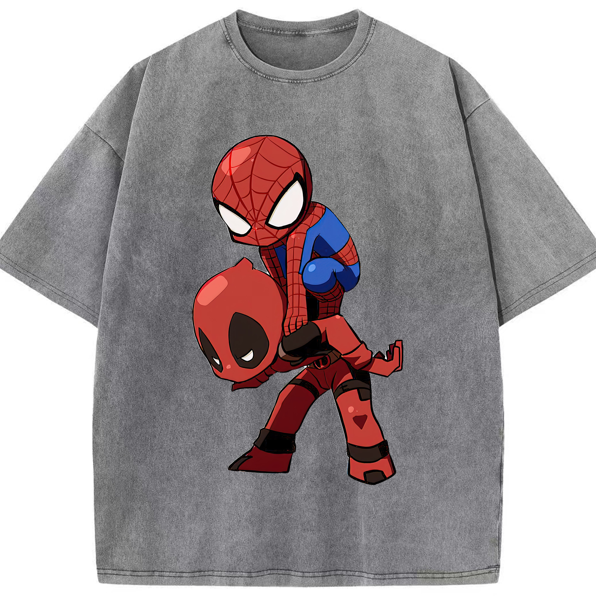 （画像用） Deadpool デッドプール 綿100% ヴィンテージ風 半袖Tシャツ（フロントプリント）