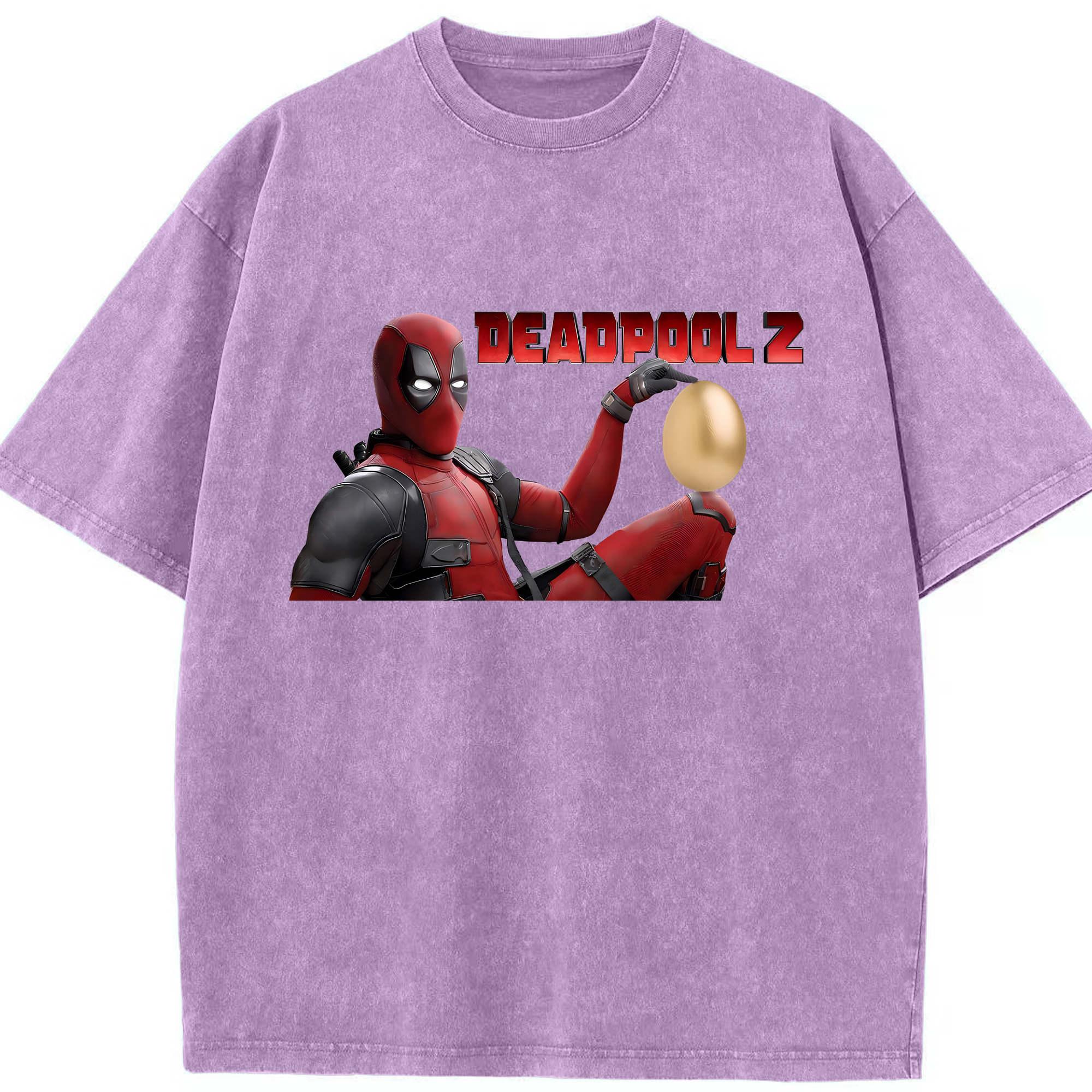 （画像用） Deadpool デッドプール 綿100% ヴィンテージ風 半袖Tシャツ（フロントプリント）