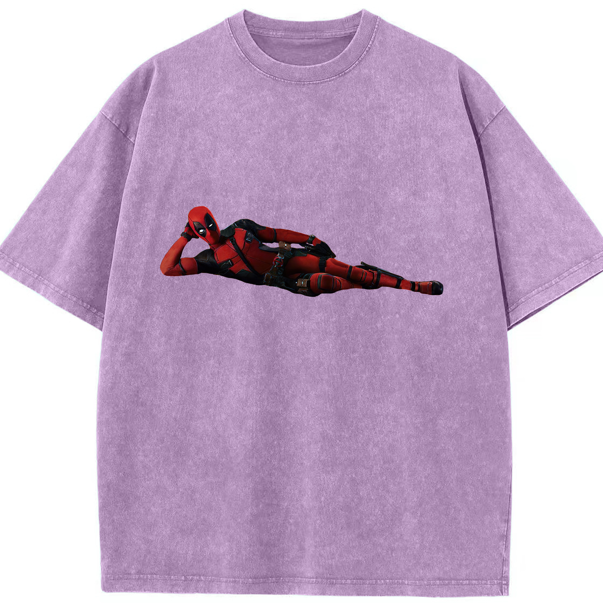 （画像用） Deadpool デッドプール 綿100% ヴィンテージ風 半袖Tシャツ（フロントプリント）