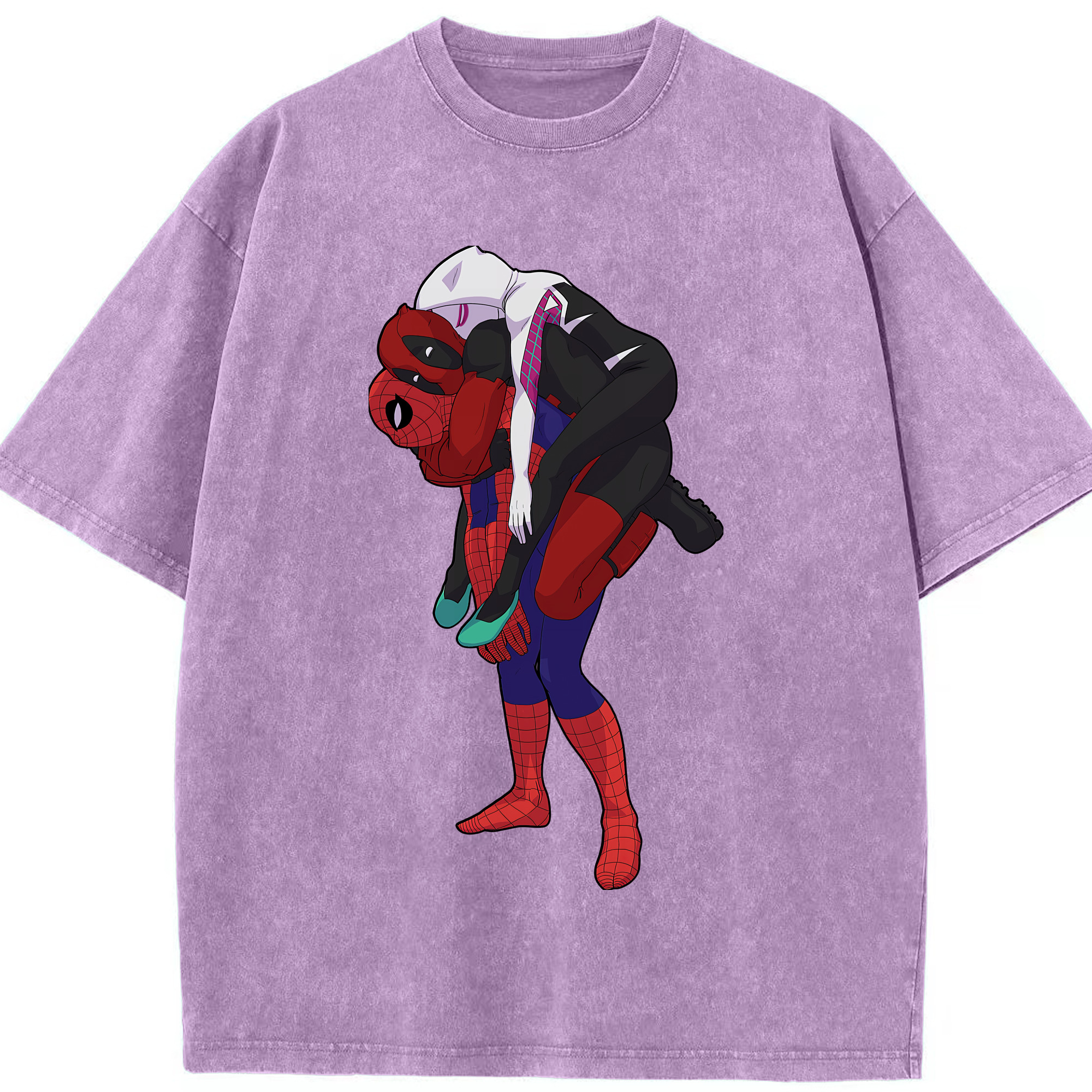 （画像用） Deadpool デッドプール 綿100% ヴィンテージ風 半袖Tシャツ（フロントプリント）