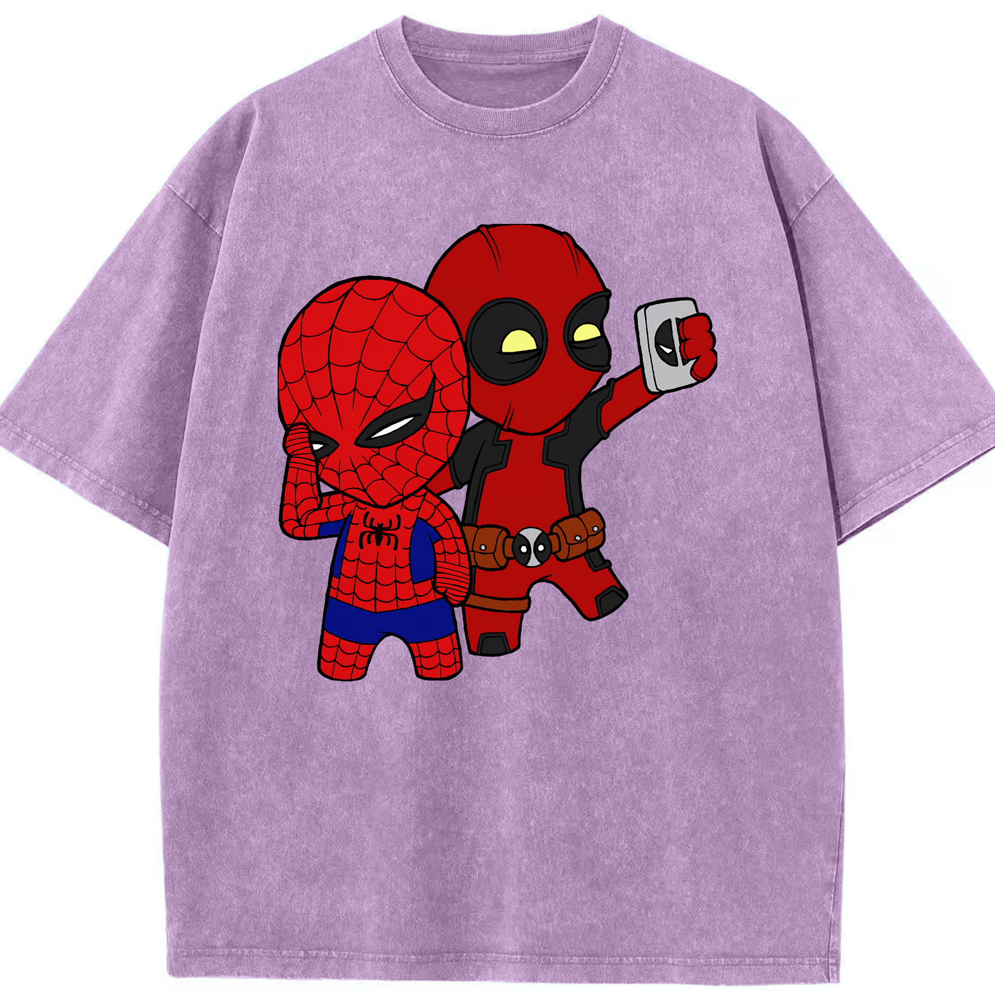 （画像用） Deadpool デッドプール 綿100% ヴィンテージ風 半袖Tシャツ（フロントプリント）