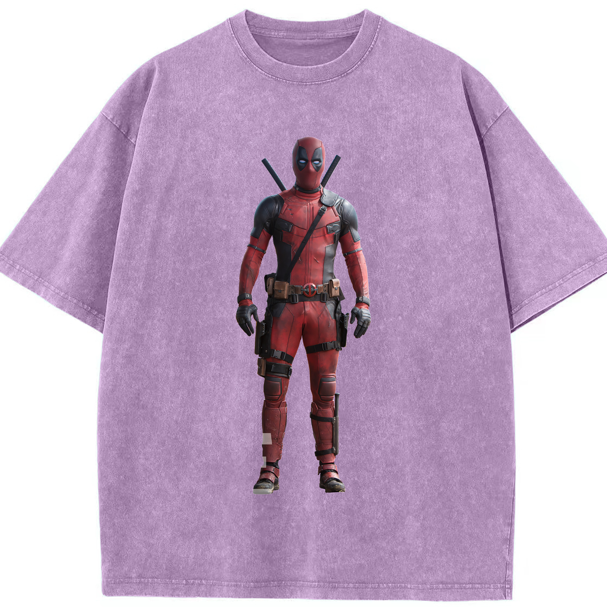 （画像用） Deadpool デッドプール 綿100% ヴィンテージ風 半袖Tシャツ（フロントプリント）