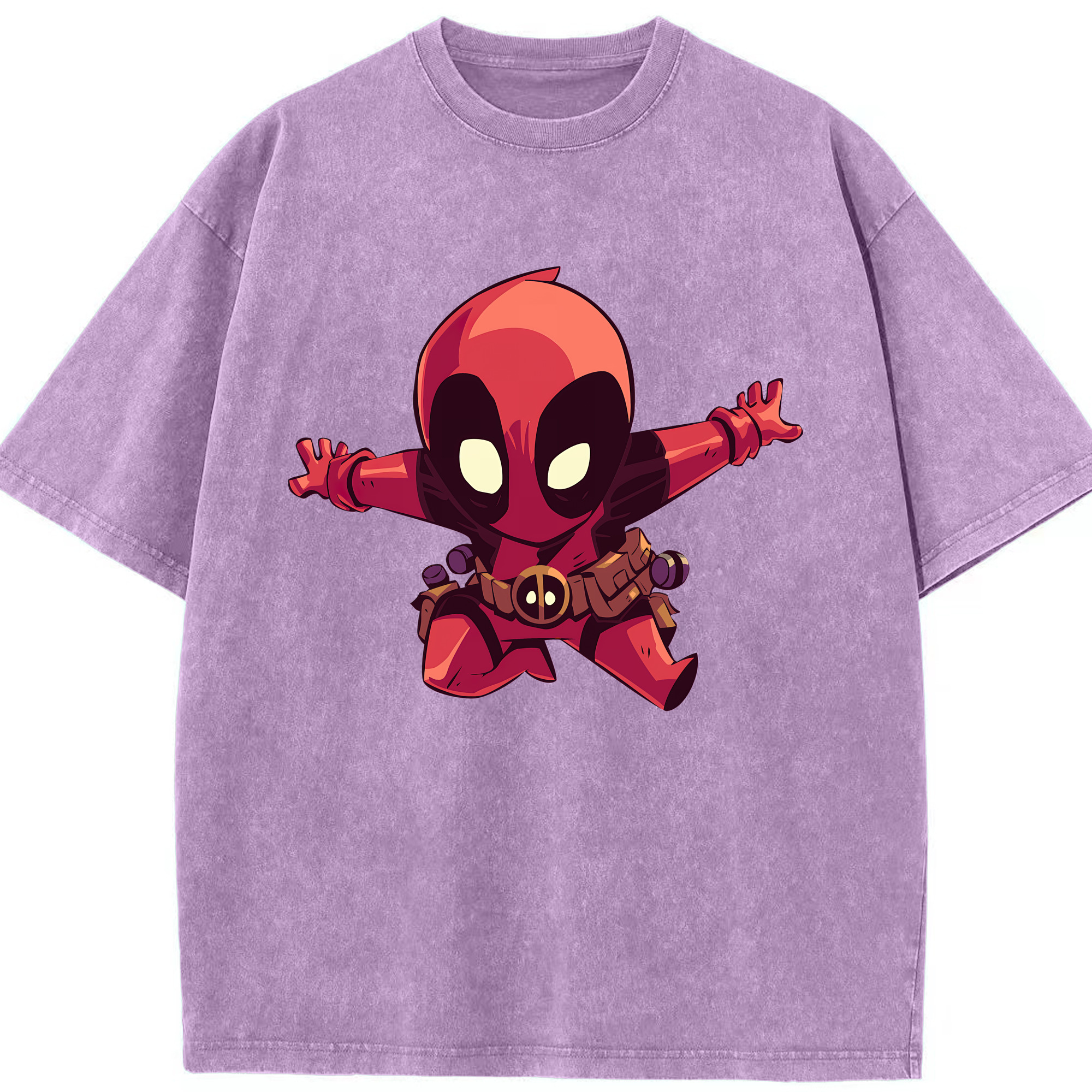 （画像用） Deadpool デッドプール 綿100% ヴィンテージ風 半袖Tシャツ（フロントプリント）