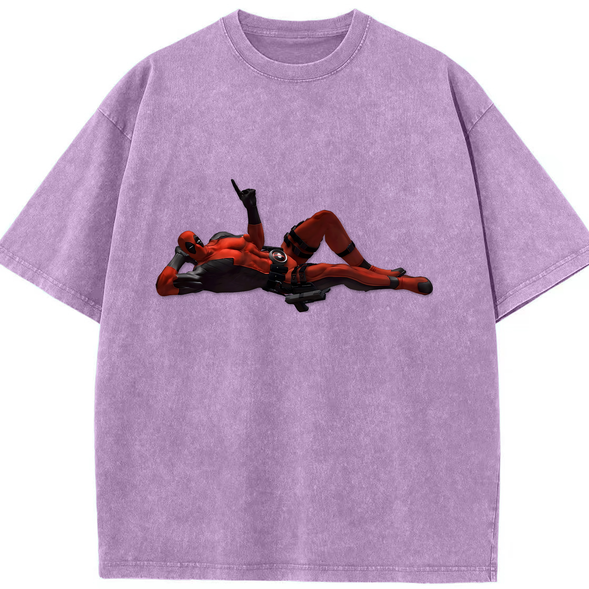 （画像用） Deadpool デッドプール 綿100% ヴィンテージ風 半袖Tシャツ（フロントプリント）