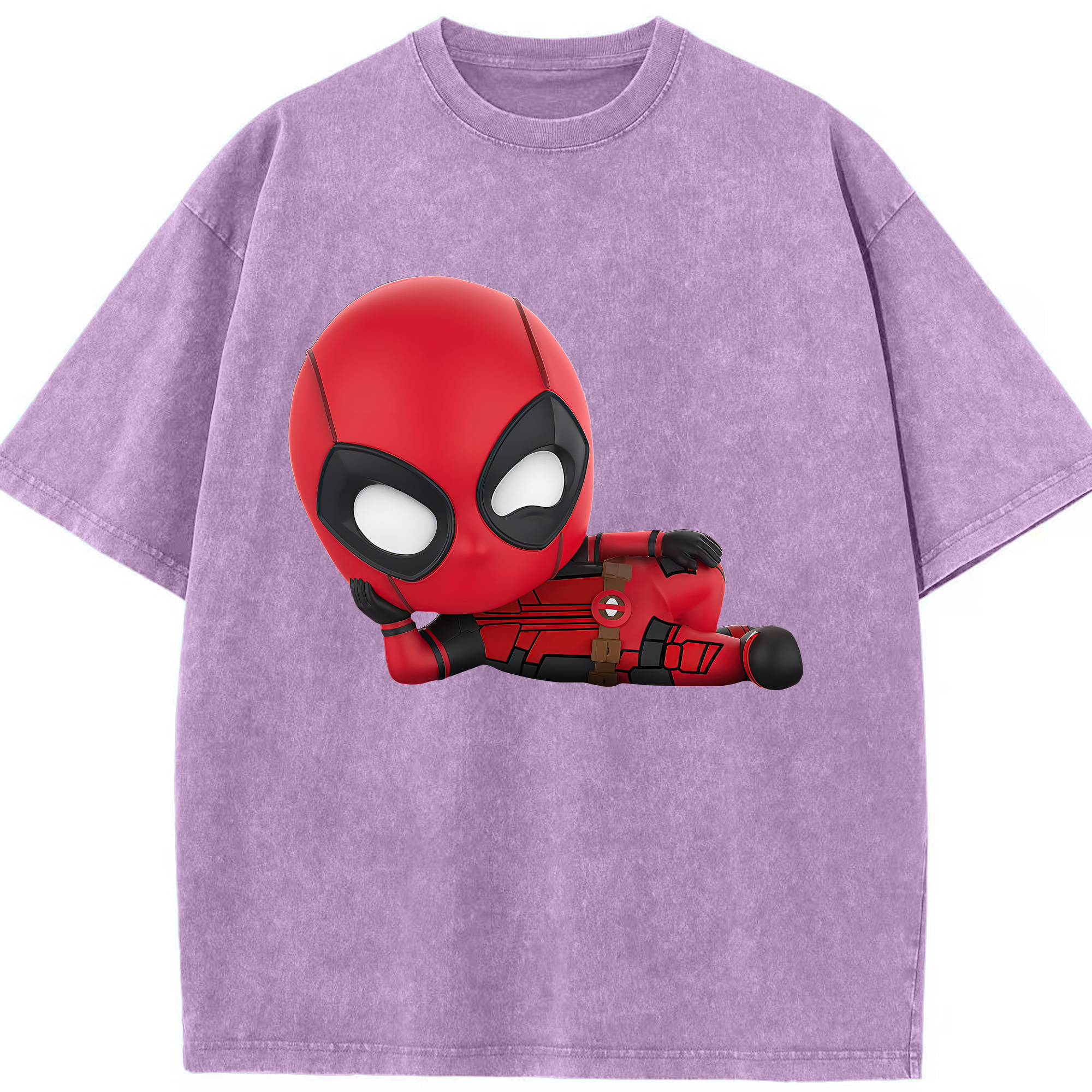 （画像用） Deadpool デッドプール 綿100% ヴィンテージ風 半袖Tシャツ（フロントプリント）