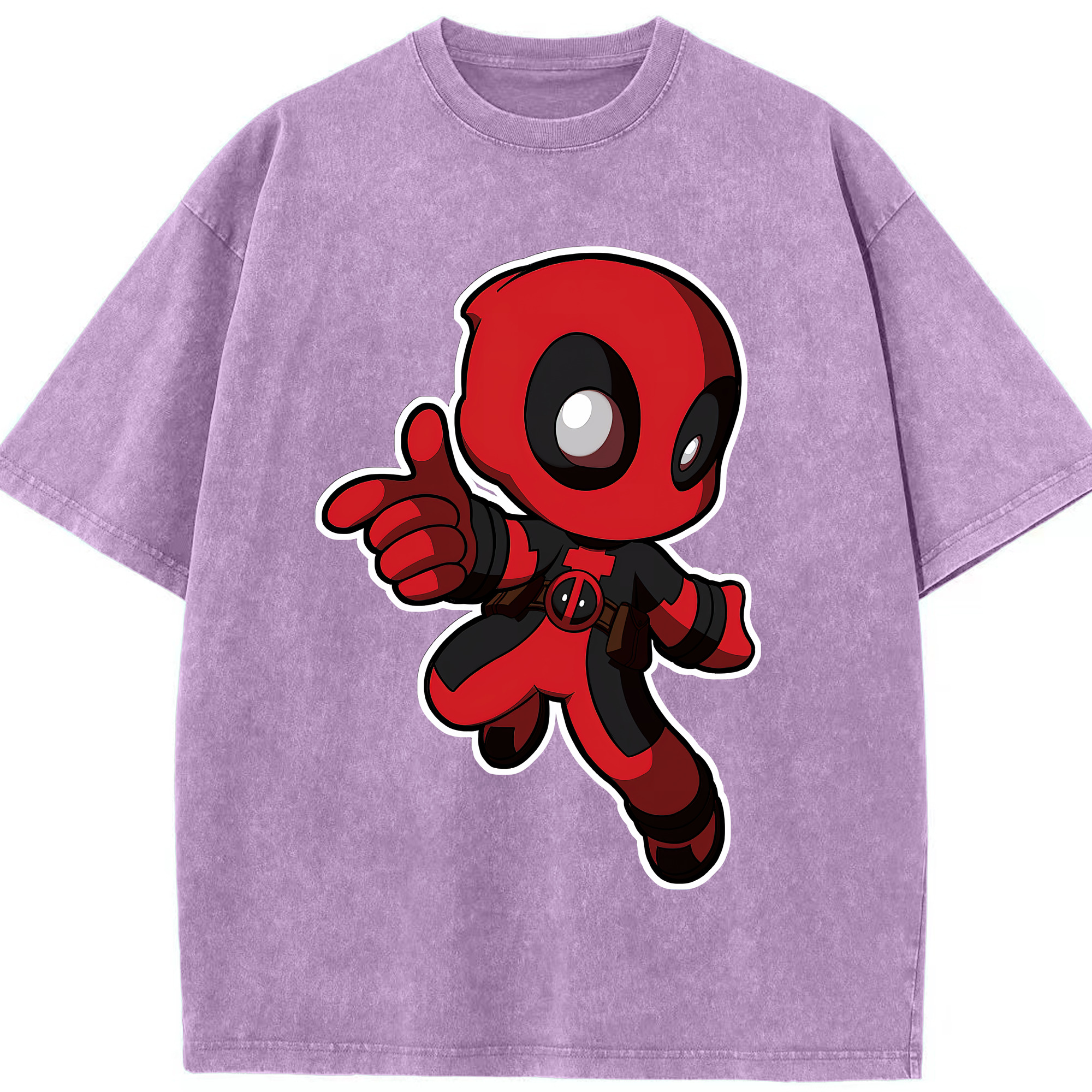 （画像用） Deadpool デッドプール 綿100% ヴィンテージ風 半袖Tシャツ（フロントプリント）
