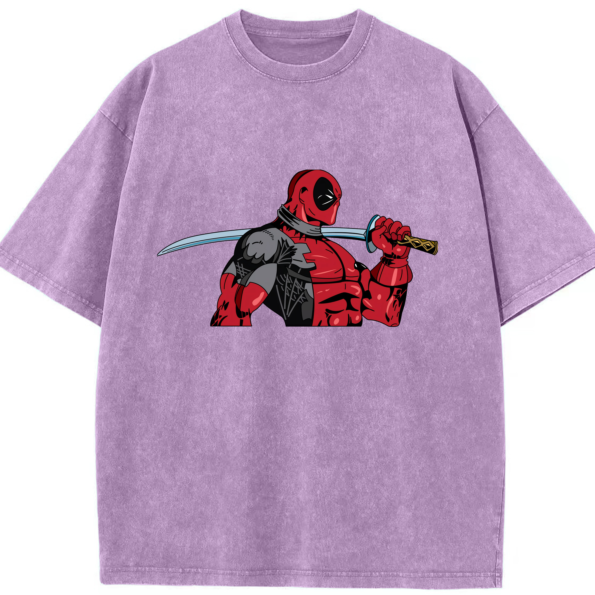 （画像用） Deadpool デッドプール 綿100% ヴィンテージ風 半袖Tシャツ（フロントプリント）