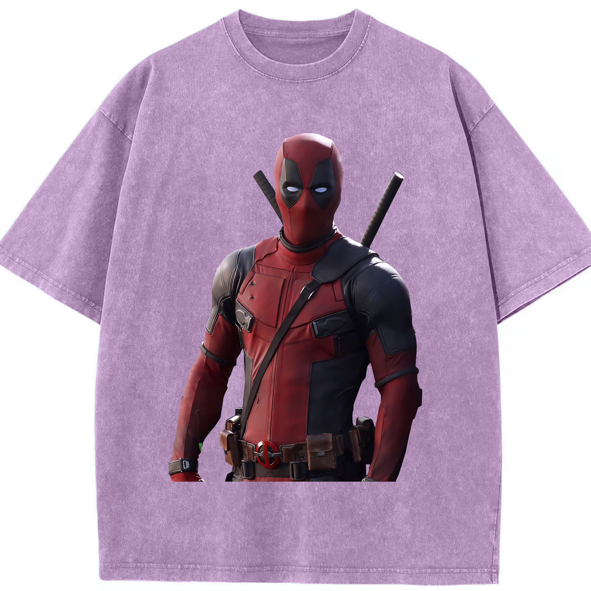 （画像用） Deadpool デッドプール 綿100% ヴィンテージ風 半袖Tシャツ（フロントプリント）