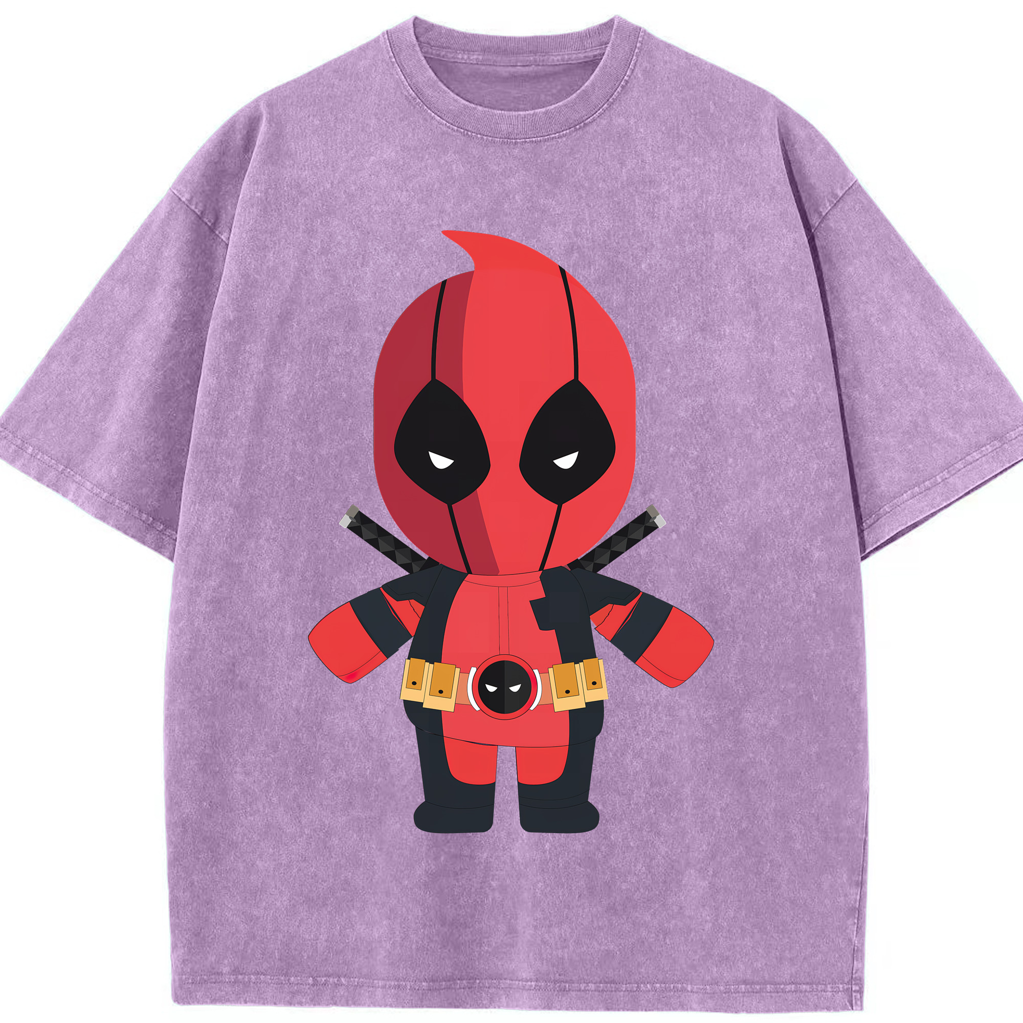 （画像用） Deadpool デッドプール 綿100% ヴィンテージ風 半袖Tシャツ（フロントプリント）