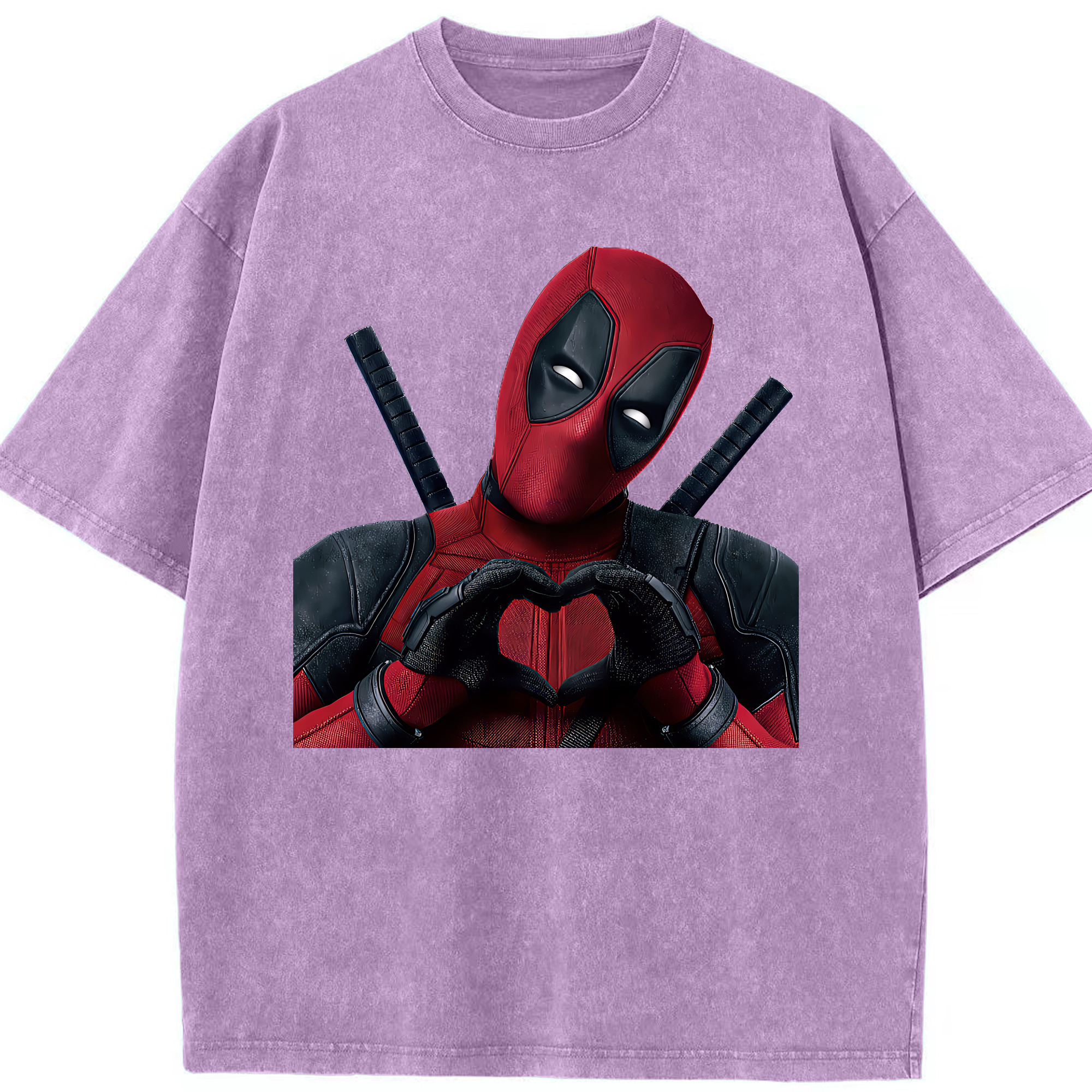 （画像用） Deadpool デッドプール 綿100% ヴィンテージ風 半袖Tシャツ（フロントプリント）