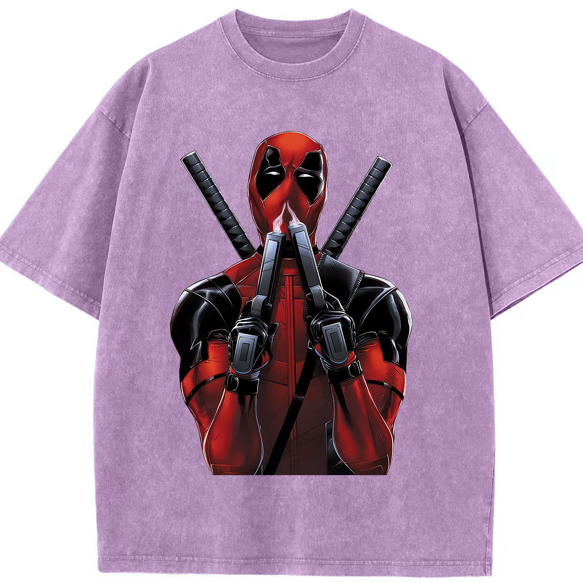 （画像用） Deadpool デッドプール 綿100% ヴィンテージ風 半袖Tシャツ（フロントプリント）