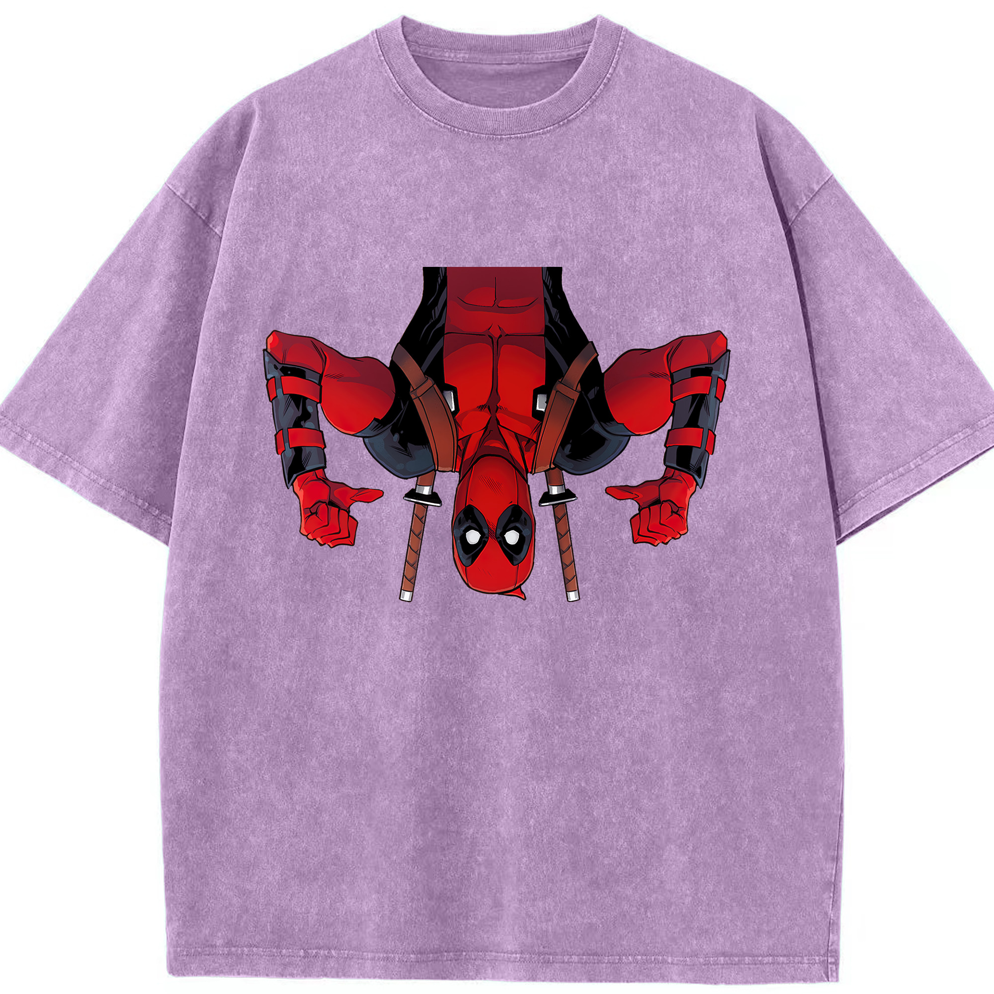 （画像用） Deadpool デッドプール 綿100% ヴィンテージ風 半袖Tシャツ（フロントプリント）