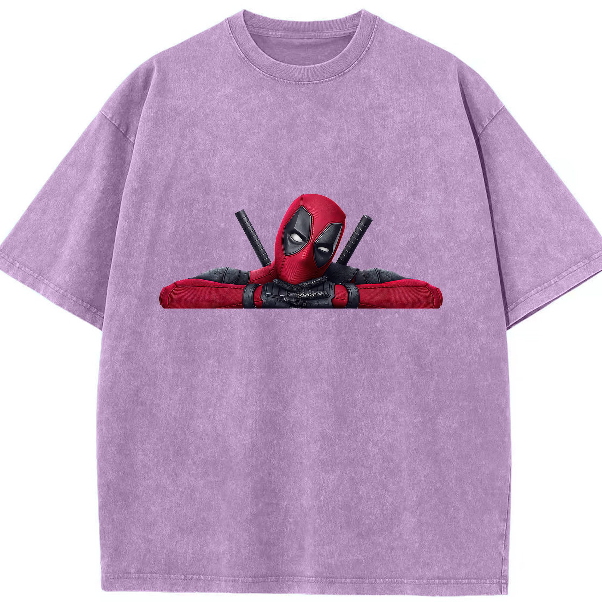 （画像用） Deadpool デッドプール 綿100% ヴィンテージ風 半袖Tシャツ（フロントプリント）