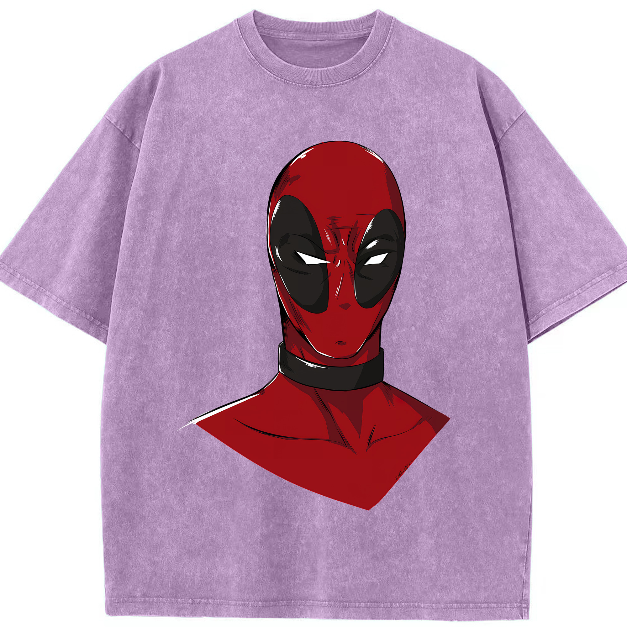 （画像用） Deadpool デッドプール 綿100% ヴィンテージ風 半袖Tシャツ（フロントプリント）