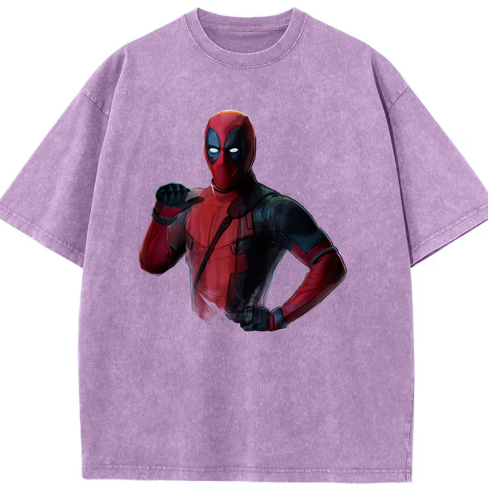 （画像用） Deadpool デッドプール 綿100% ヴィンテージ風 半袖Tシャツ（フロントプリント）