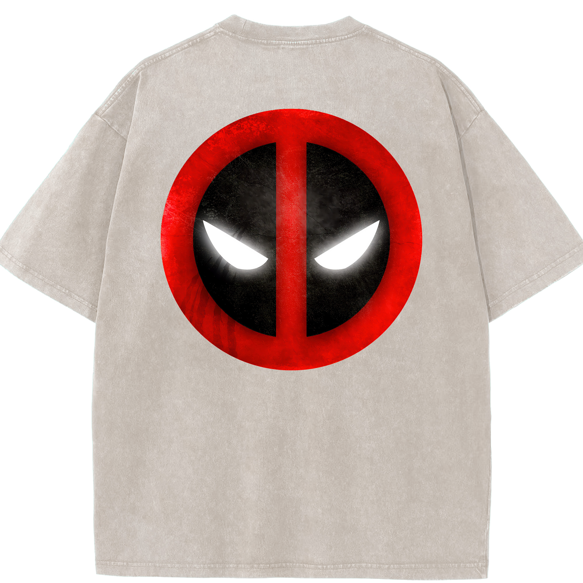 （画像用） Deadpool デッドプール 綿100% ヴィンテージ風 半袖Tシャツ（背面プリント）