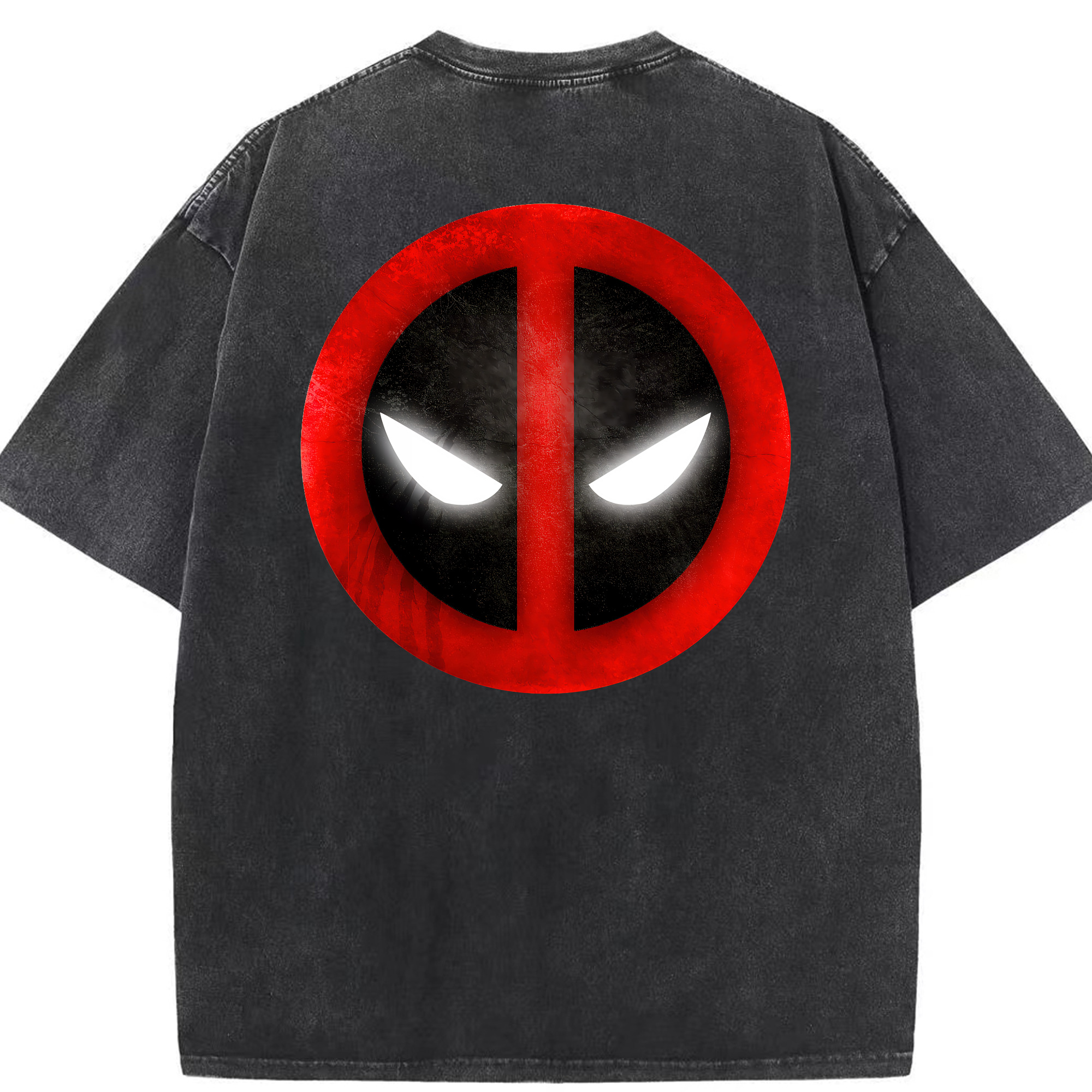 （画像用） Deadpool デッドプール 綿100% ヴィンテージ風 半袖Tシャツ（背面プリント）
