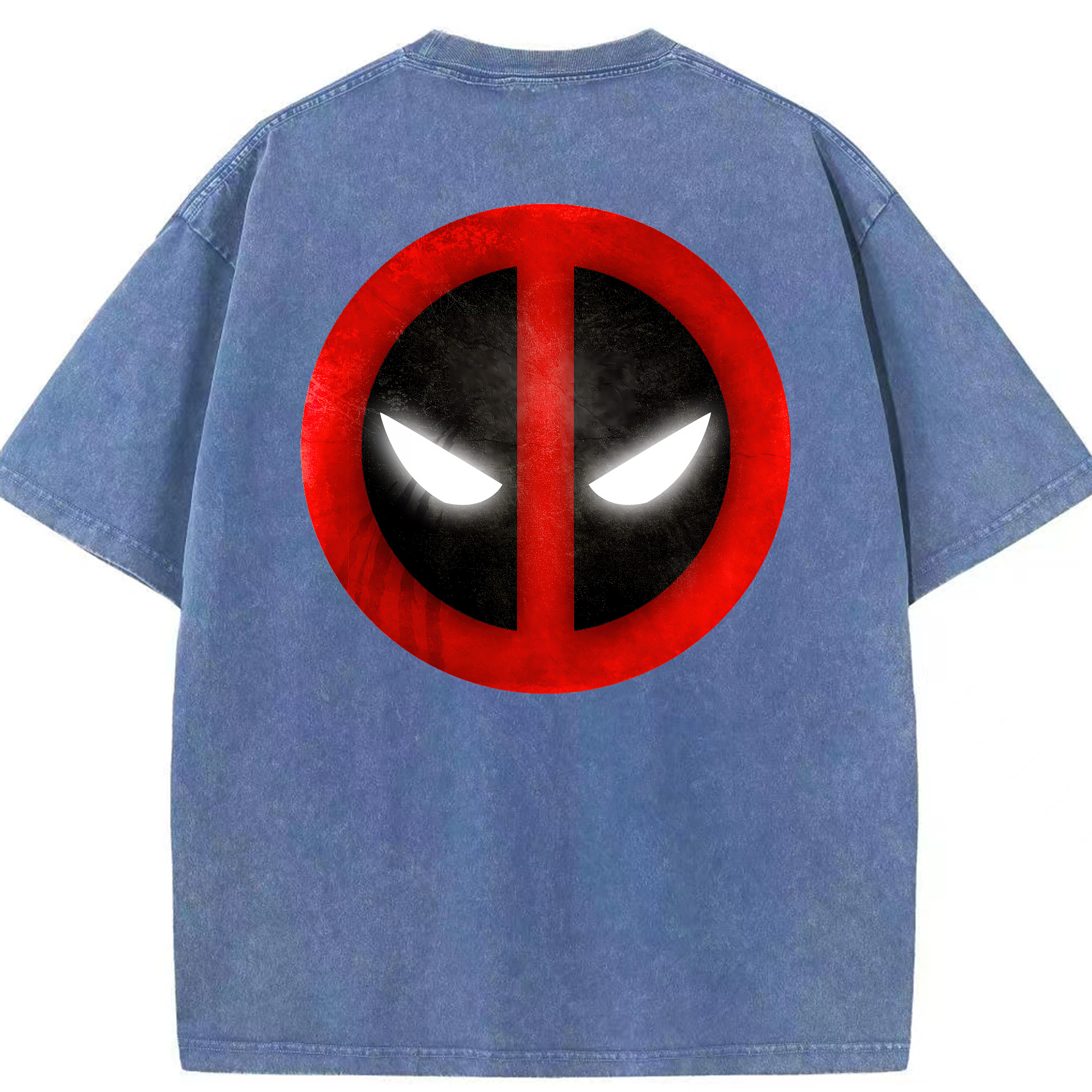 （画像用） Deadpool デッドプール 綿100% ヴィンテージ風 半袖Tシャツ（背面プリント）