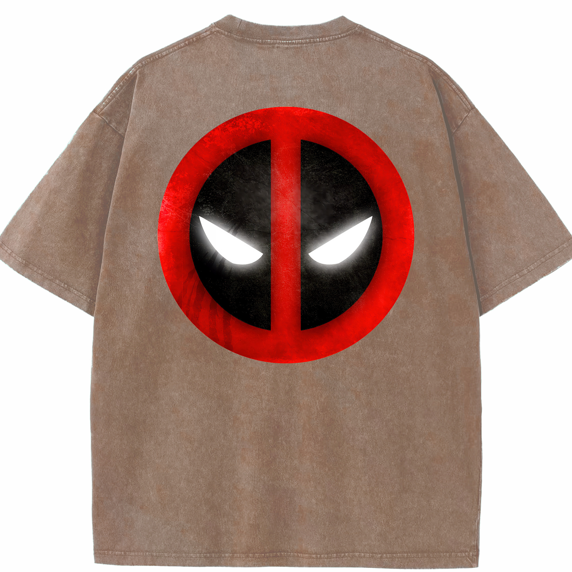 （画像用） Deadpool デッドプール 綿100% ヴィンテージ風 半袖Tシャツ（背面プリント）