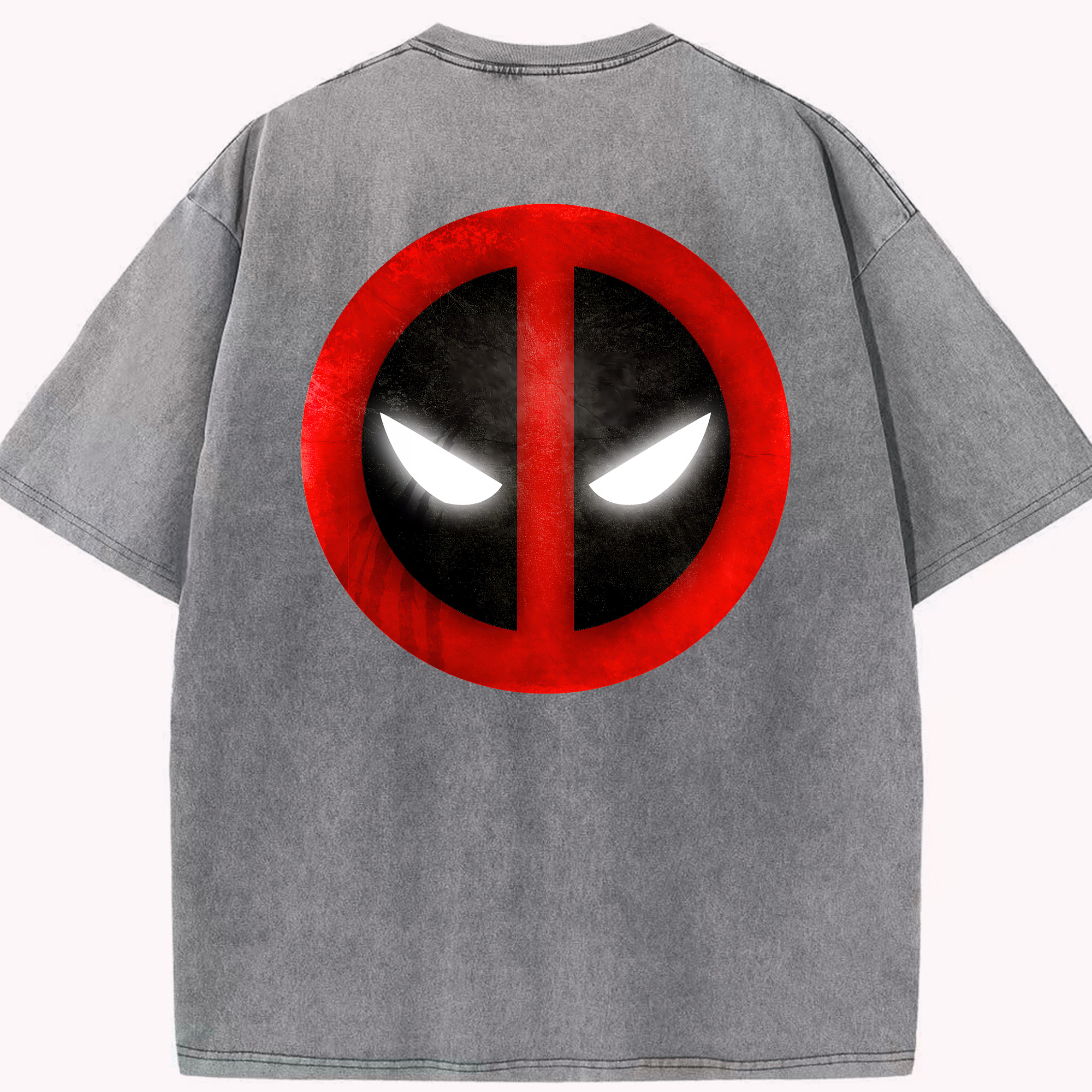 （画像用） Deadpool デッドプール 綿100% ヴィンテージ風 半袖Tシャツ（背面プリント）