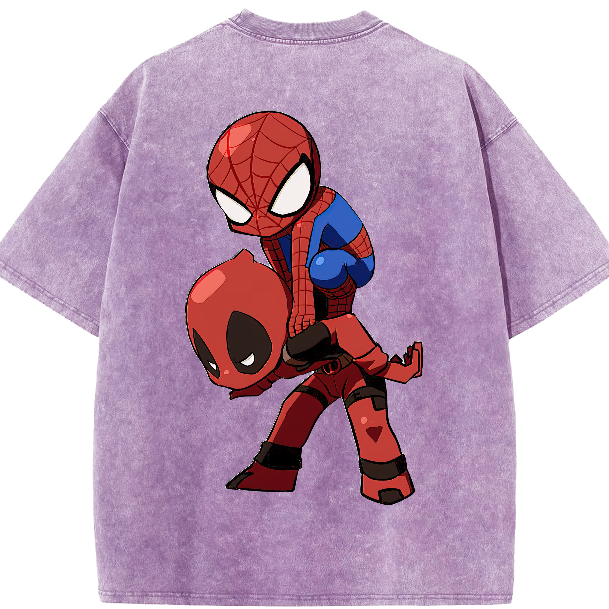 （画像用） Deadpool デッドプール 綿100% ヴィンテージ風 半袖Tシャツ（背面プリント）