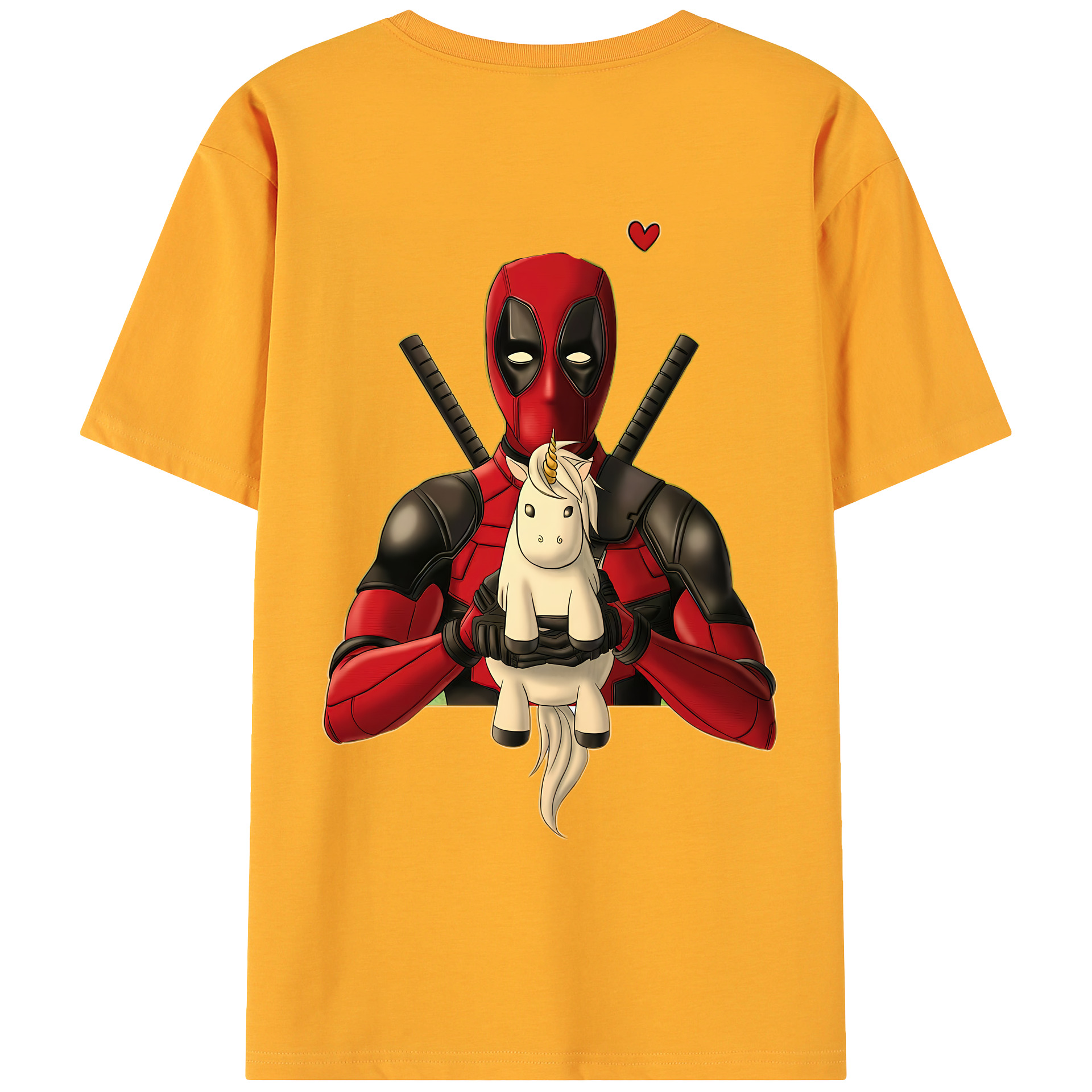 （画像用） Deadpool デッドプール 綿100％ メンズ半袖Tシャツ（バックプリント） 通気性