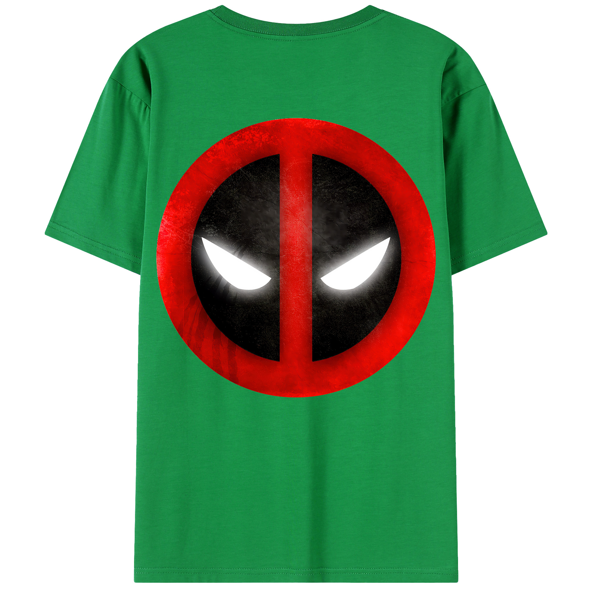 （画像用） Deadpool デッドプール 綿100％ メンズ半袖Tシャツ（バックプリント） 通気性