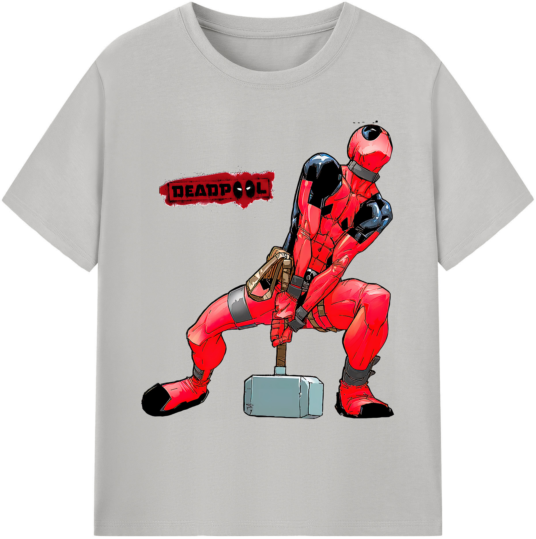 （画像用） Deadpool デッドプール 綿100％ メンズ半袖Tシャツ｜肌触りやわらか＆通気性