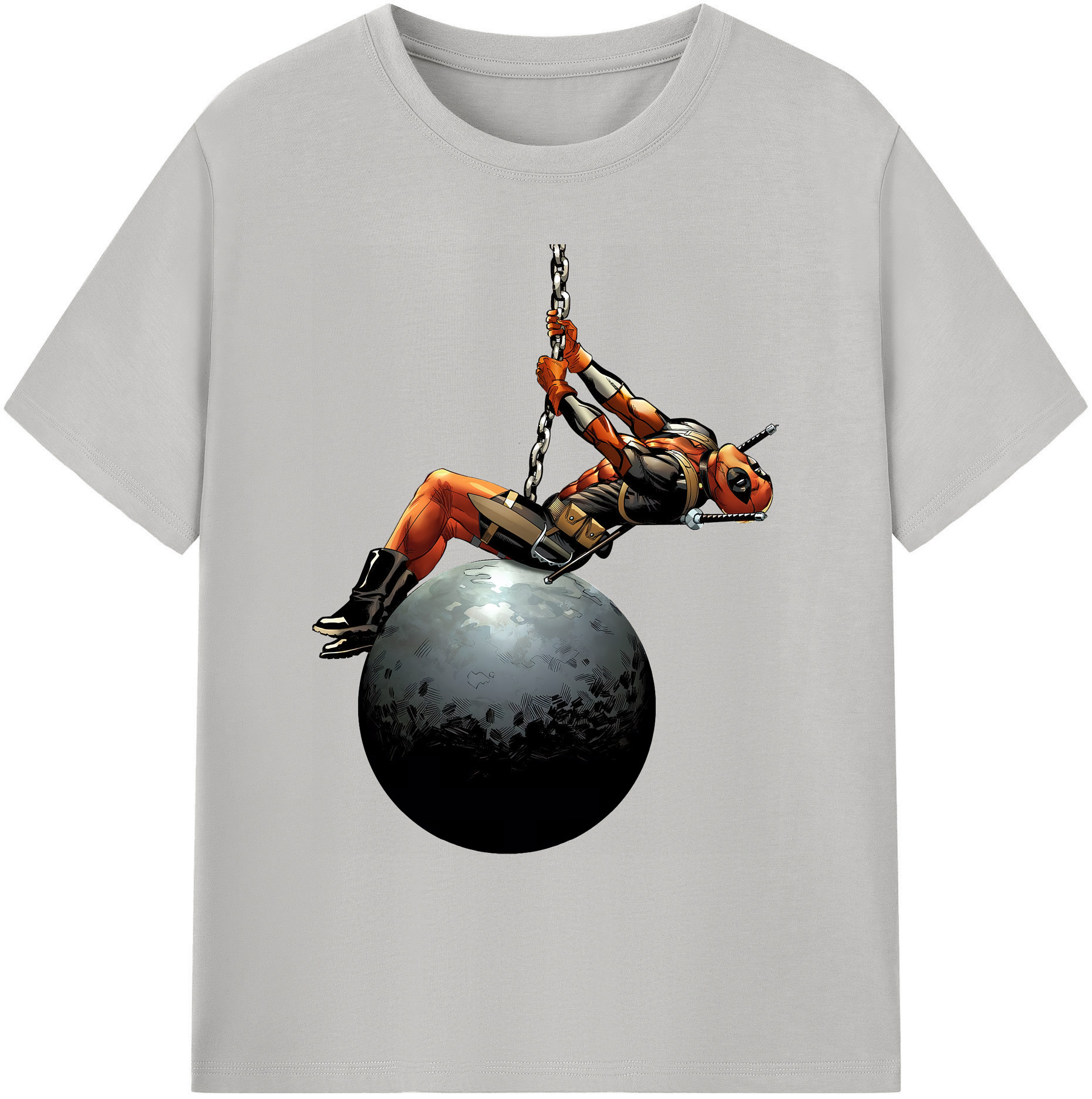 （画像用） Deadpool デッドプール 綿100％ メンズ半袖Tシャツ｜肌触りやわらか＆通気性