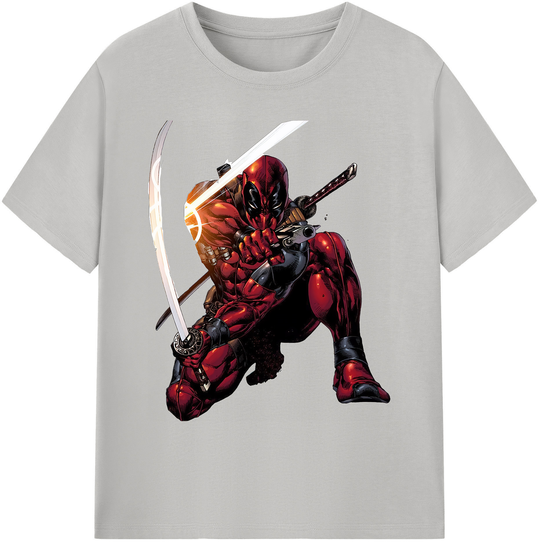 （画像用） Deadpool デッドプール 綿100％ メンズ半袖Tシャツ｜肌触りやわらか＆通気性